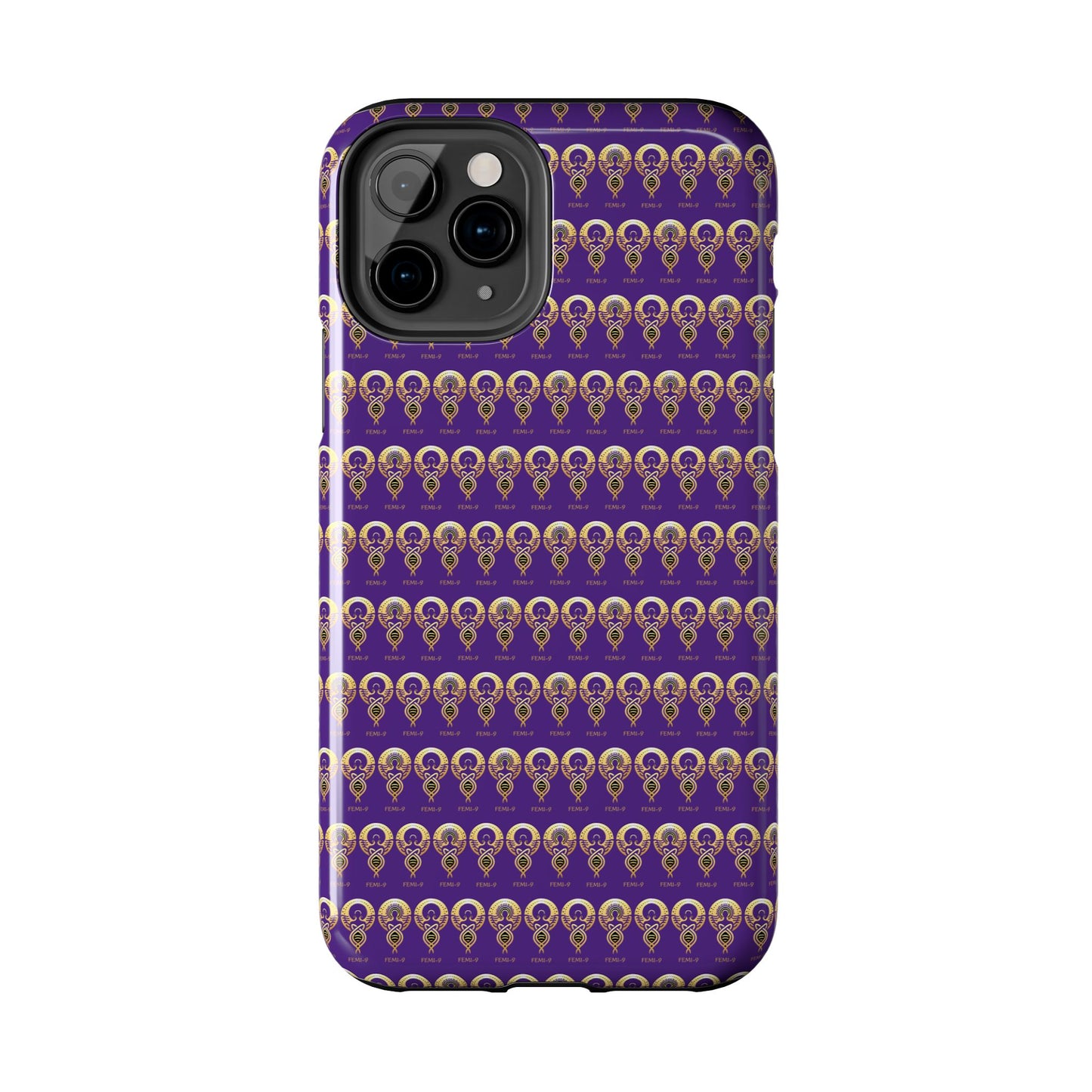 Phone Cases - Divine Femi-999 Design for a Touch of Class (PURPLE/GOLD)