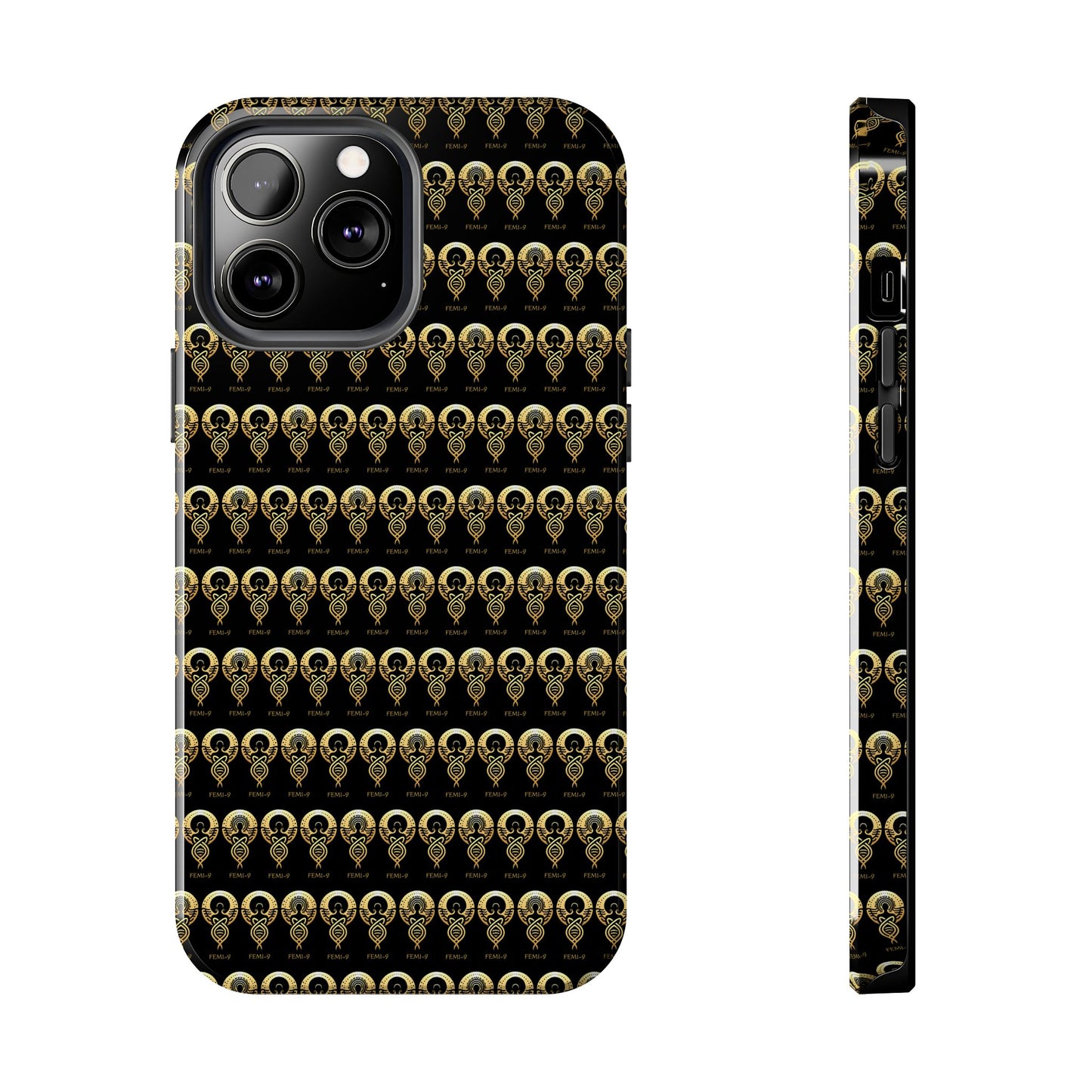 Phone Cases - Divine Femi-999 Design for a Touch of Class (black/gold)