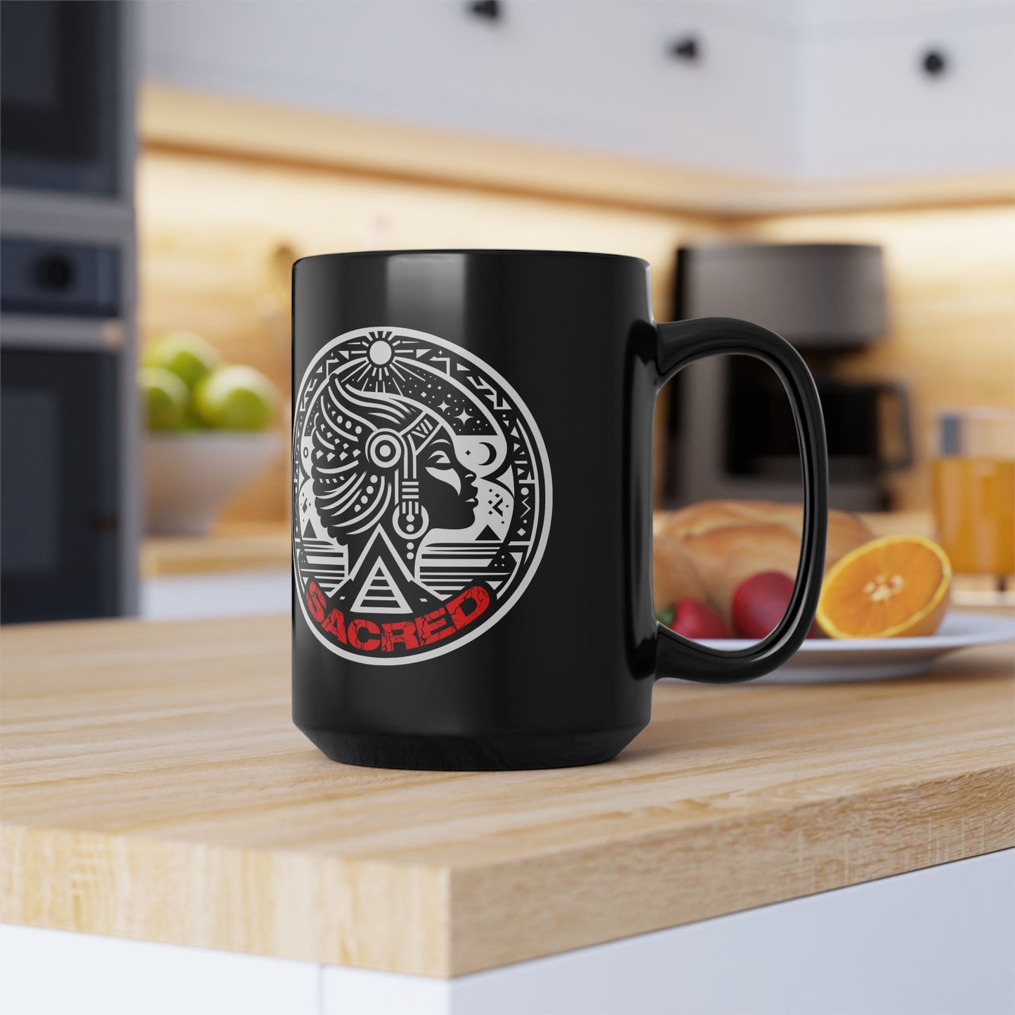 SACRED Black Mug (15oz)