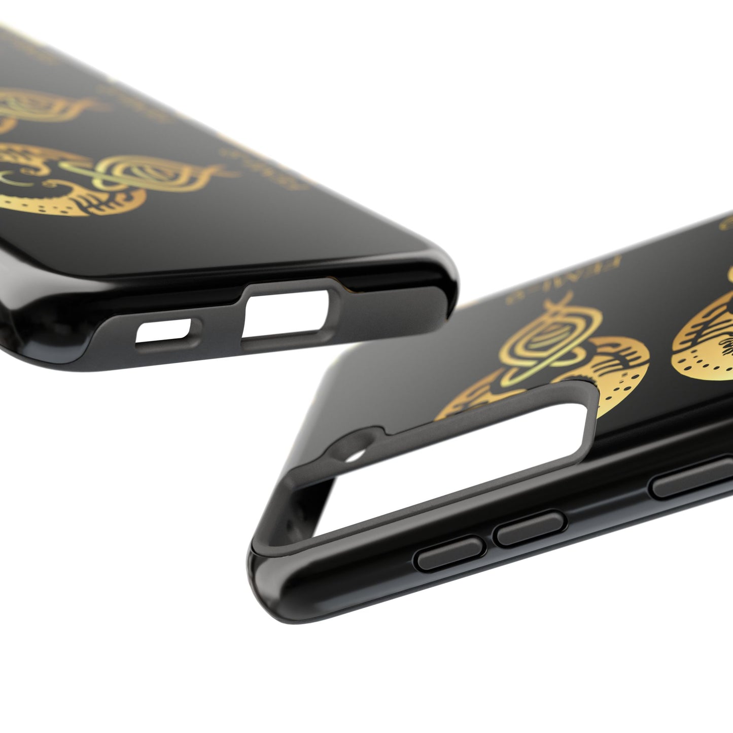 Phone Cases - Divine Femi-999 Design for a Touch of Class (black/gold)