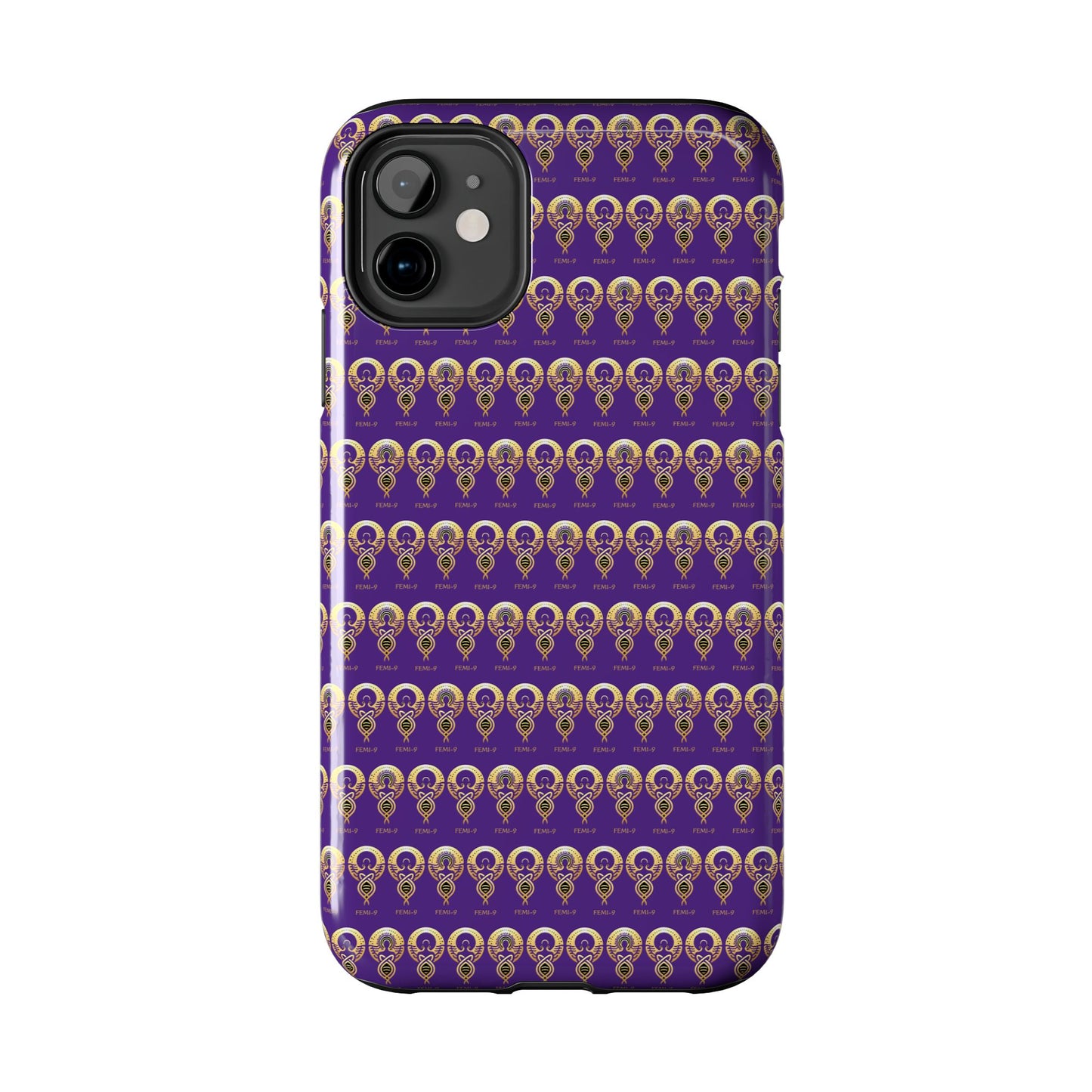 Phone Cases - Divine Femi-999 Design for a Touch of Class (PURPLE/GOLD)