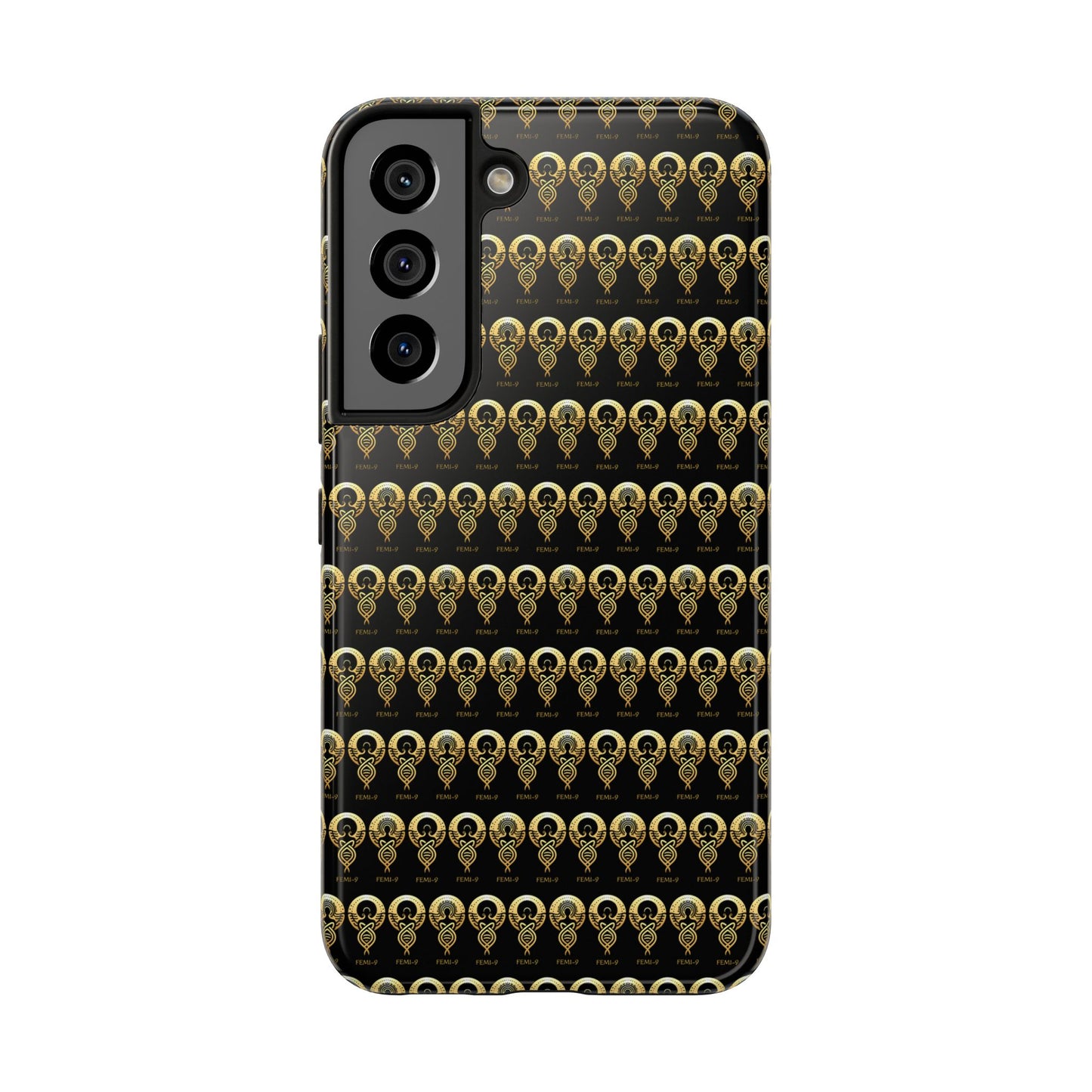 Phone Cases - Divine Femi-999 Design for a Touch of Class (black/gold)