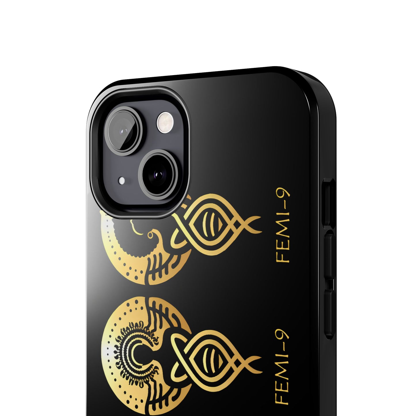 Phone Cases - Divine Femi-999 Design for a Touch of Class (black/gold)