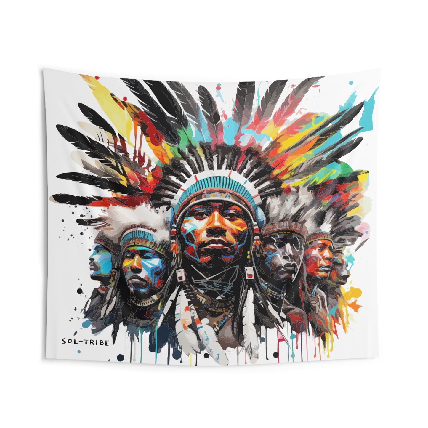 SOL-TRIBE CHEIF Wall Tapestries