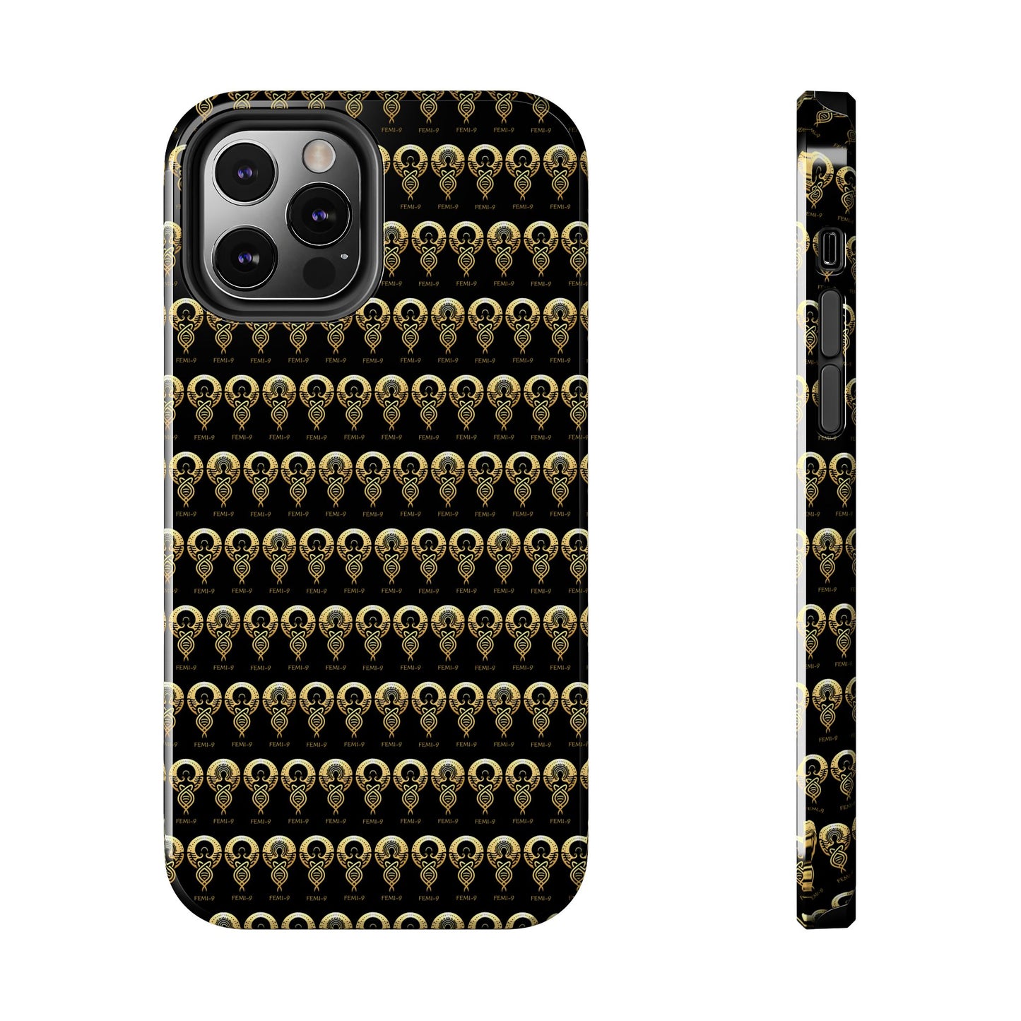 Phone Cases - Divine Femi-999 Design for a Touch of Class (black/gold)