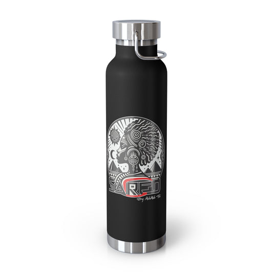 Sacred Tea  Black Copper Vacuum Insulated Bottle, 22oz