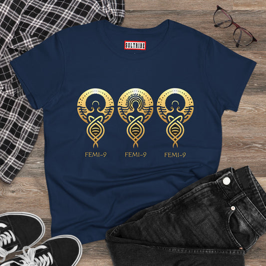 FEMI-Tripple 9 Women's Midweight Cotton Tee