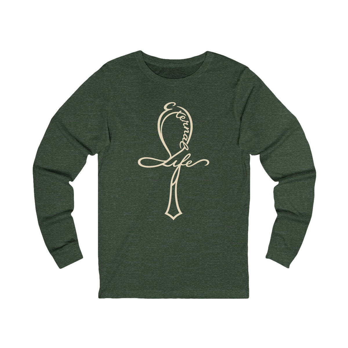 Eternal Life Ankh Sacred Symbols Long Sleeve Tee