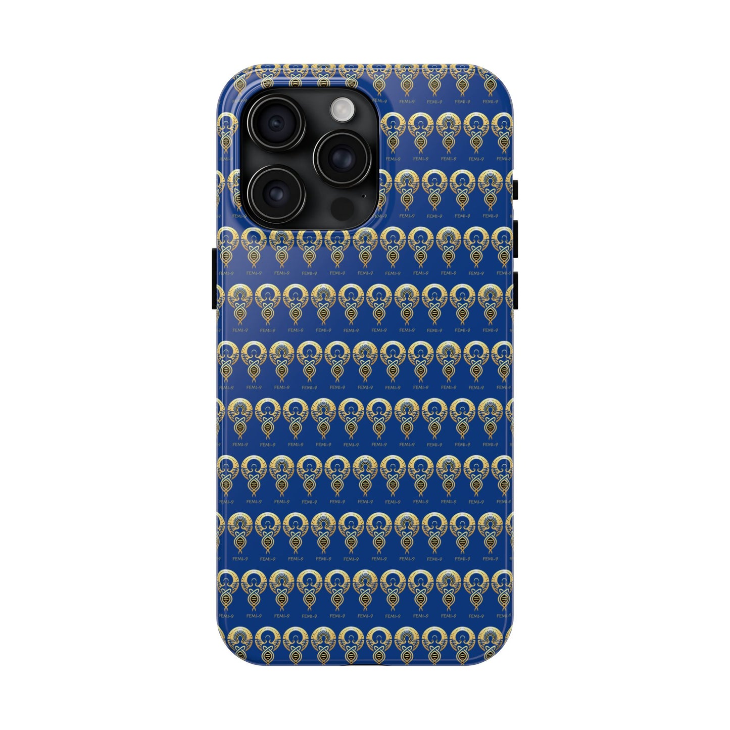 Phone Cases - Divine Femi-999 Design for a Touch of Class (blue/gold)