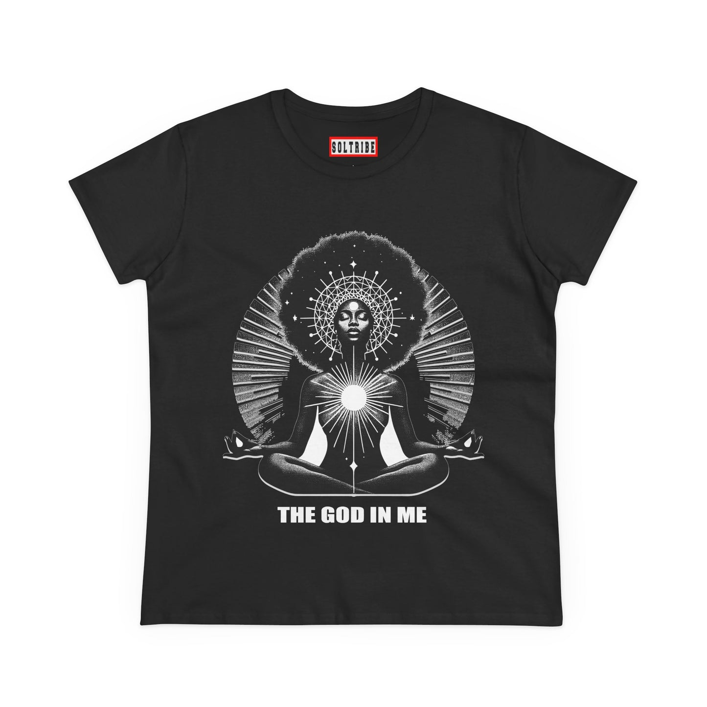 THE GOD IN ME Women's Midweight Cotton Tee