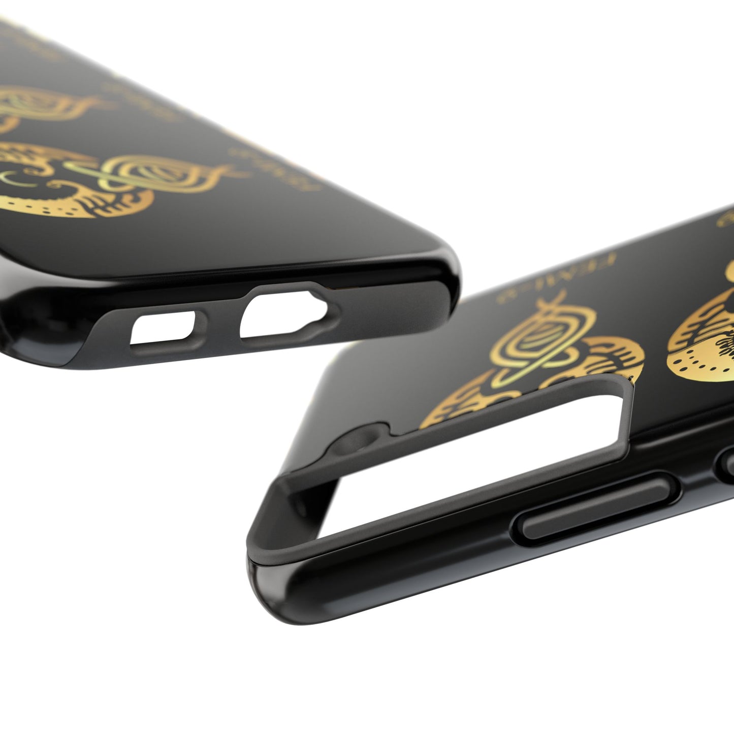 Phone Cases - Divine Femi-999 Design for a Touch of Class (black/gold)