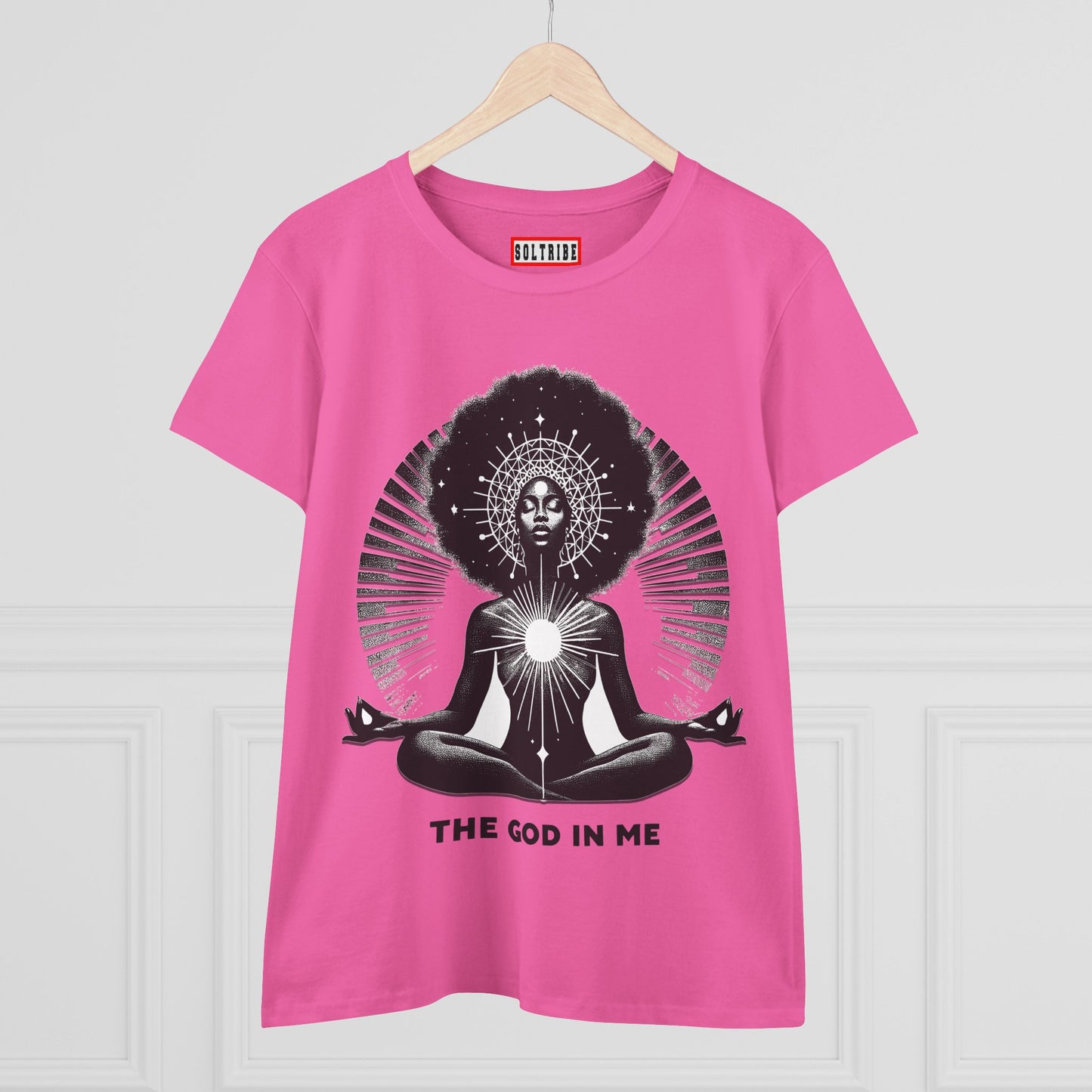 THE GOD IN ME Women's Midweight Cotton Tee
