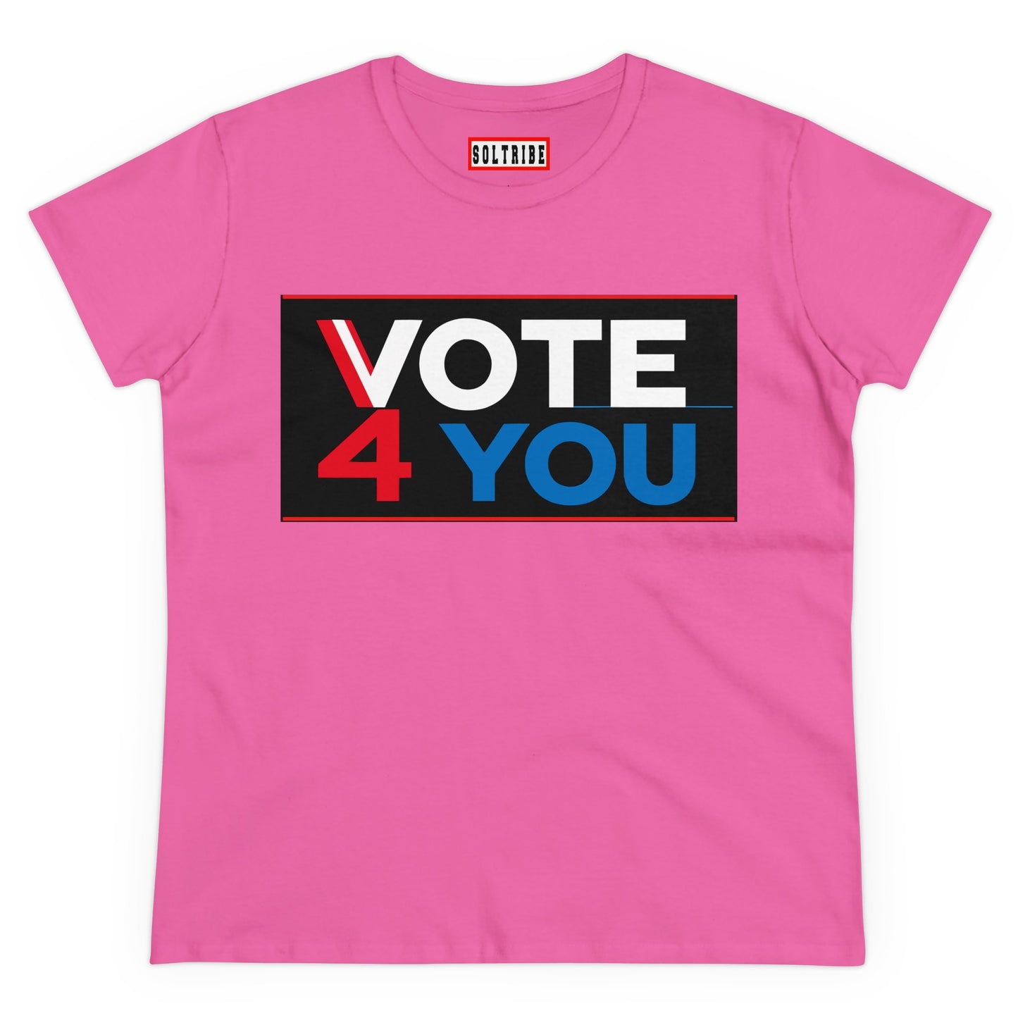 VOTE 4 YOU Women's Midweight Cotton Tee