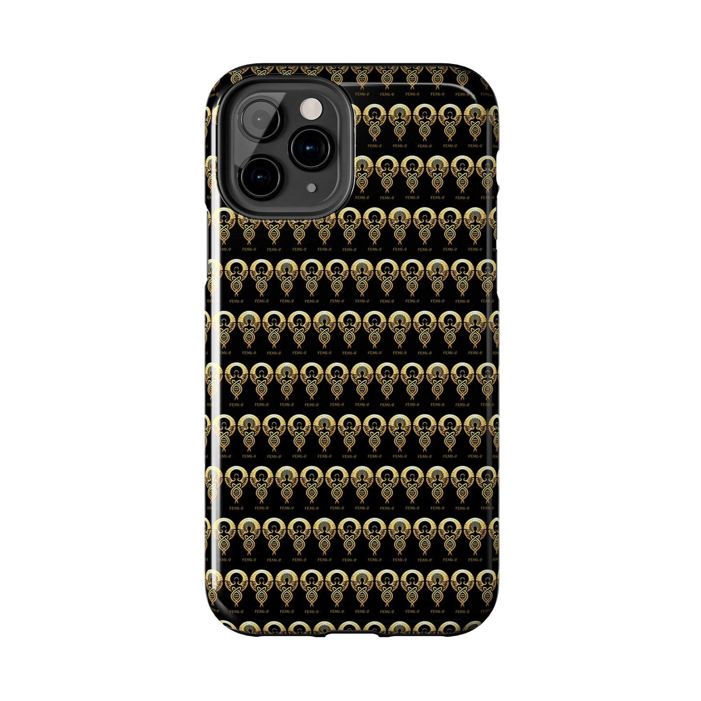 Phone Cases - Divine Femi-999 Design for a Touch of Class (black/gold)