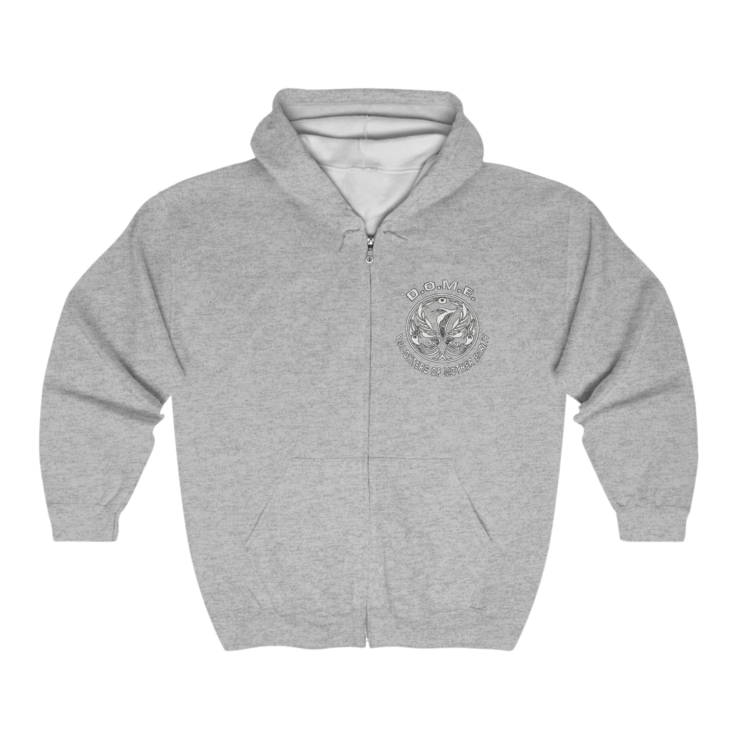 D.O.M.E. / Daughters Of Mother Earth  Full Zip Hooded Sweatshirt