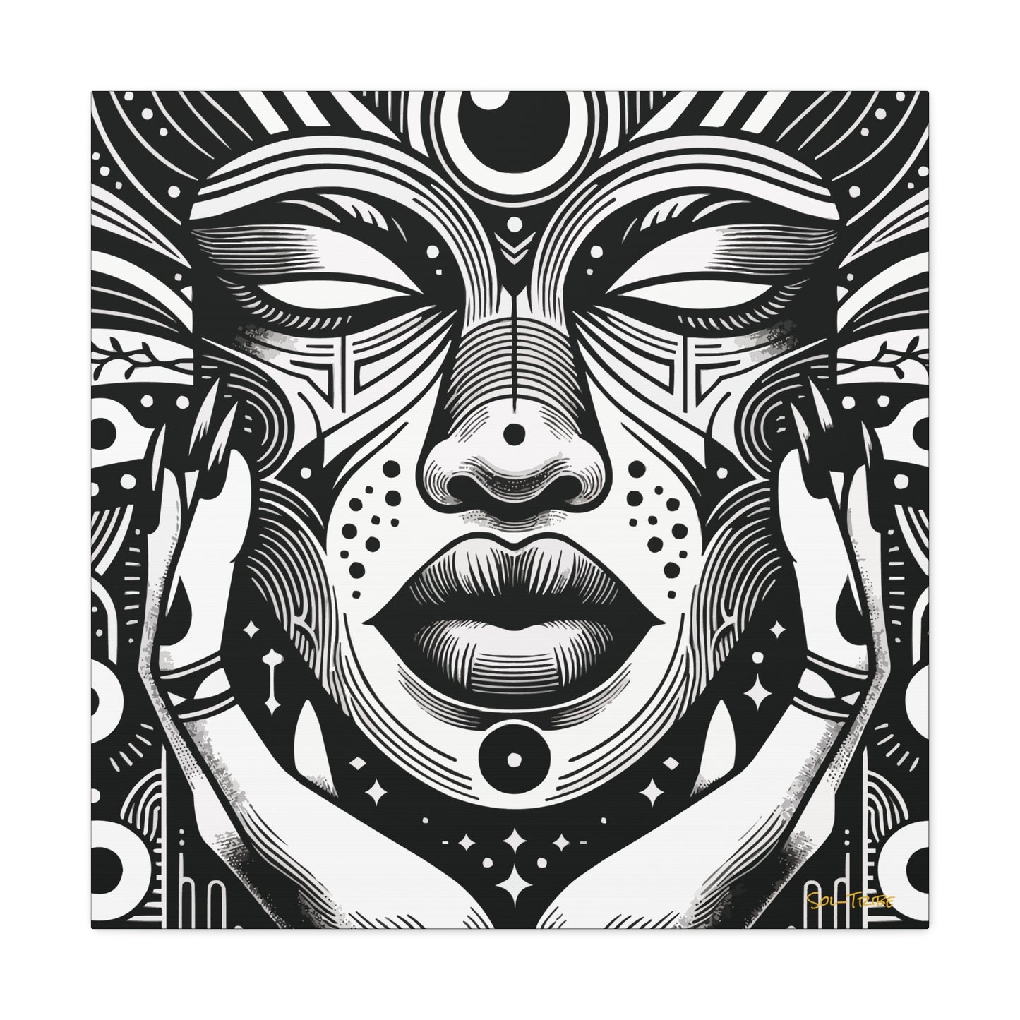 Tribal Canvas Wall Abstract Art