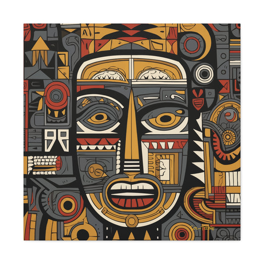 SOL- TRIBAL MASK Canvas Art