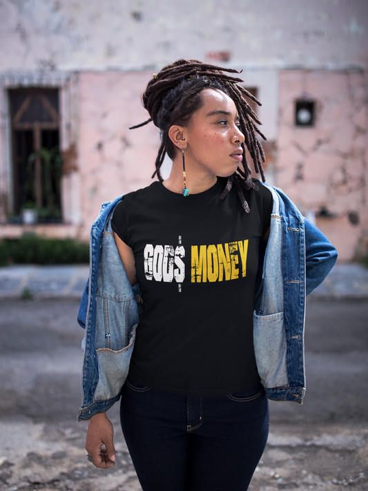 GODS MONEY Women's Midweight Cotton Tee