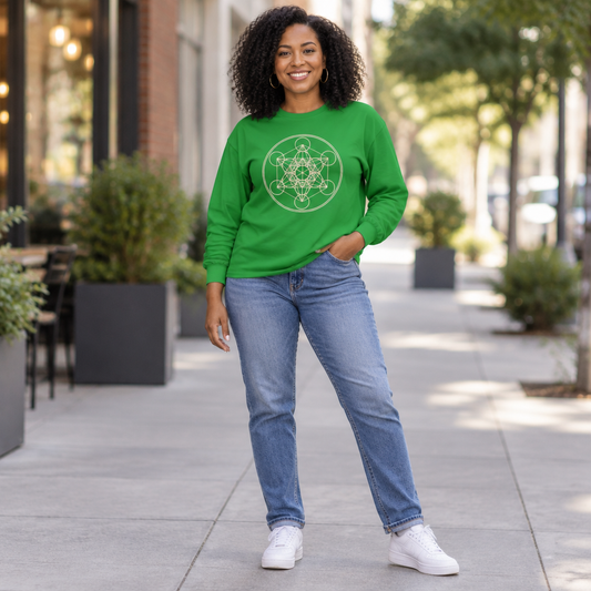 Sacred Geometry Metatron’s Cube Long Sleeve Tee