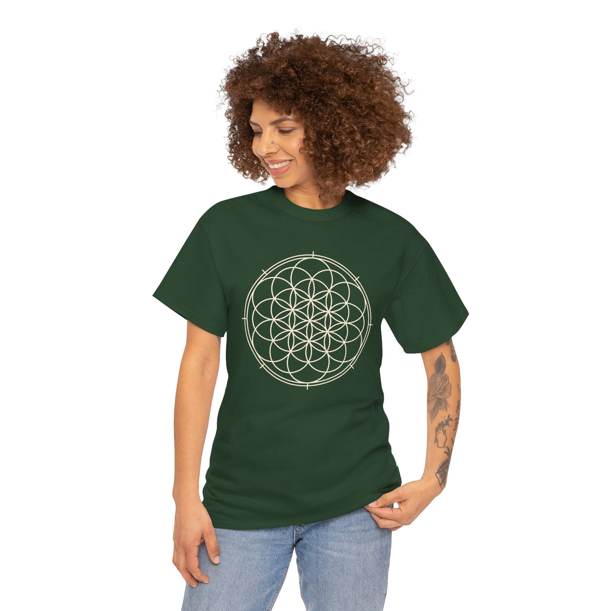 Unisex Flower of Life Sacred Geometry T-Shirt