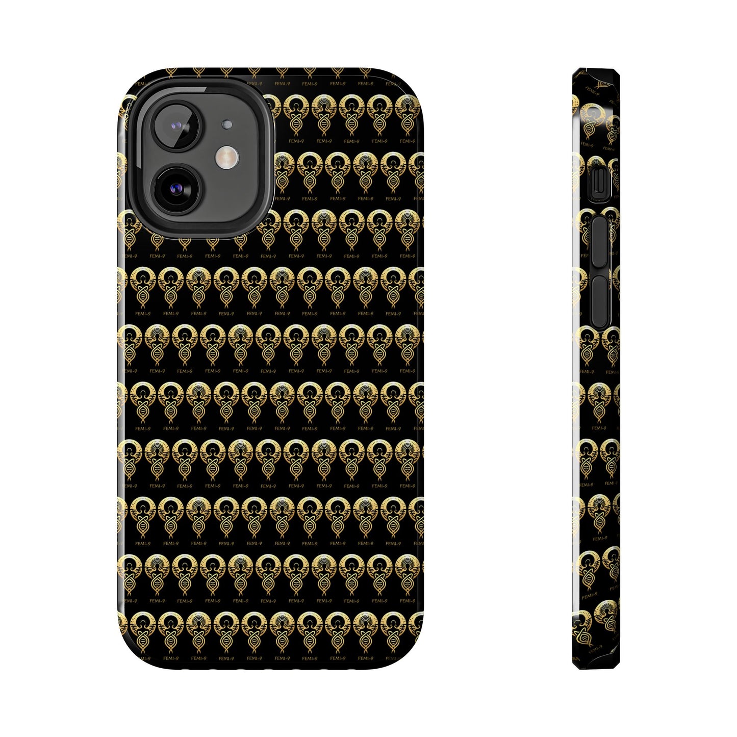 Phone Cases - Divine Femi-999 Design for a Touch of Class (black/gold)