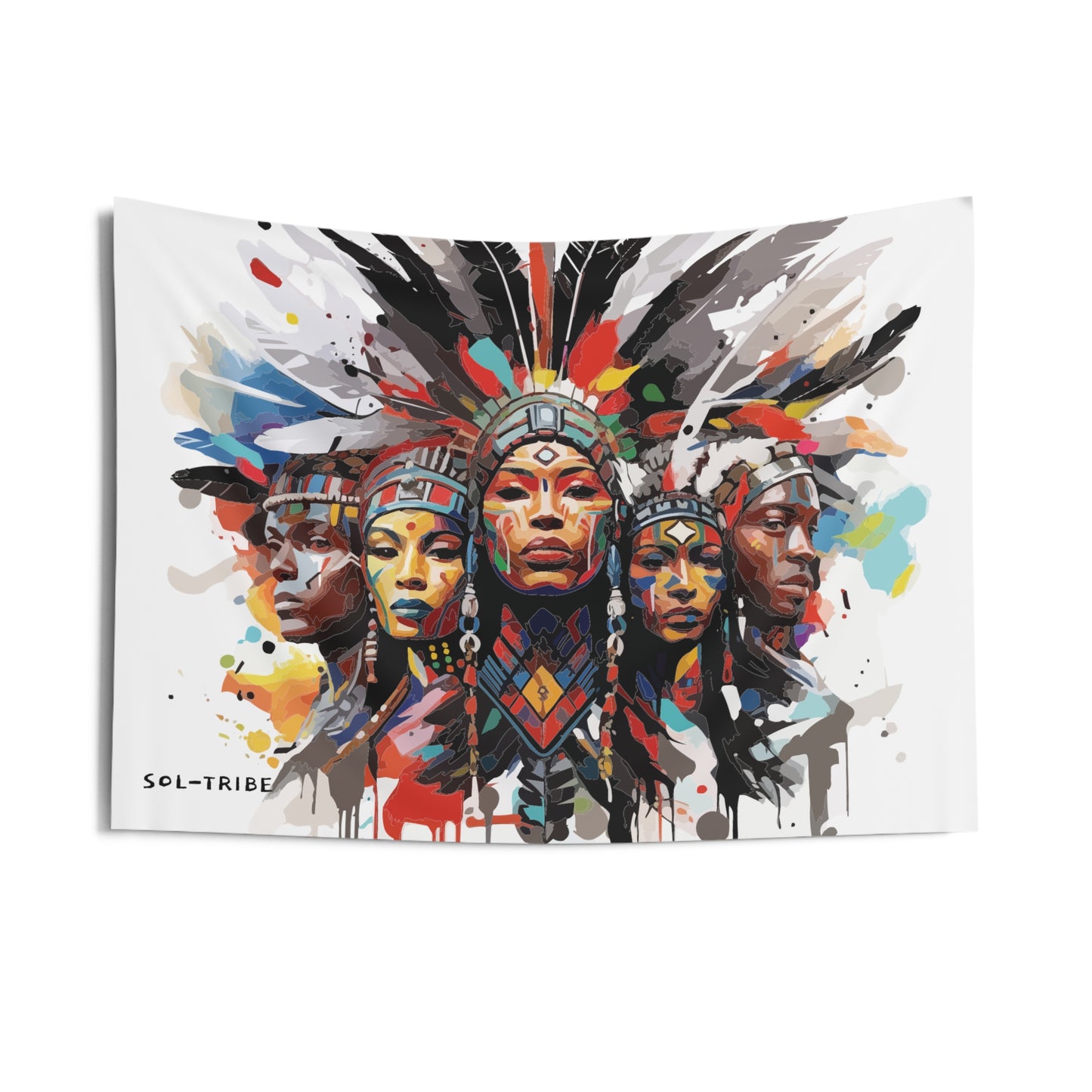 SOL-TRIBE QUEEN CHEIF Wall Tapestries