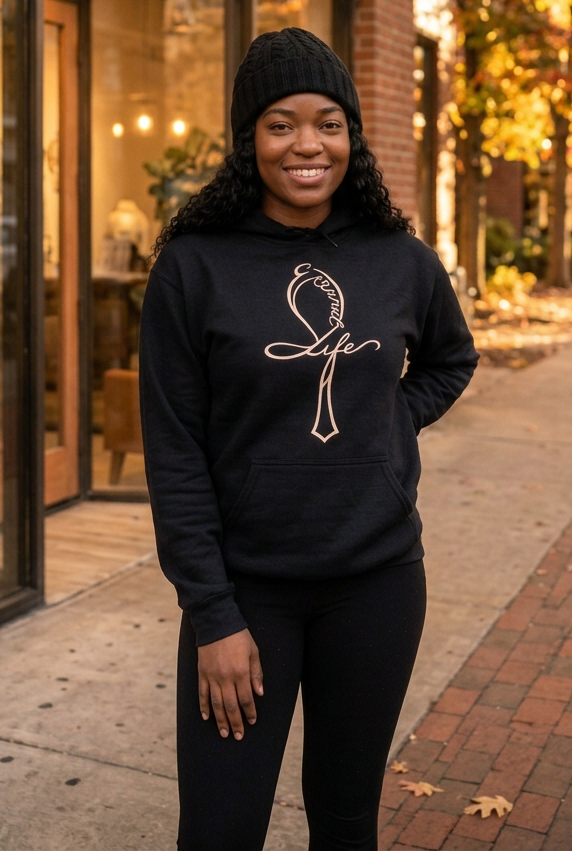 Eternal Life Ankh Hooded Sweatshirt