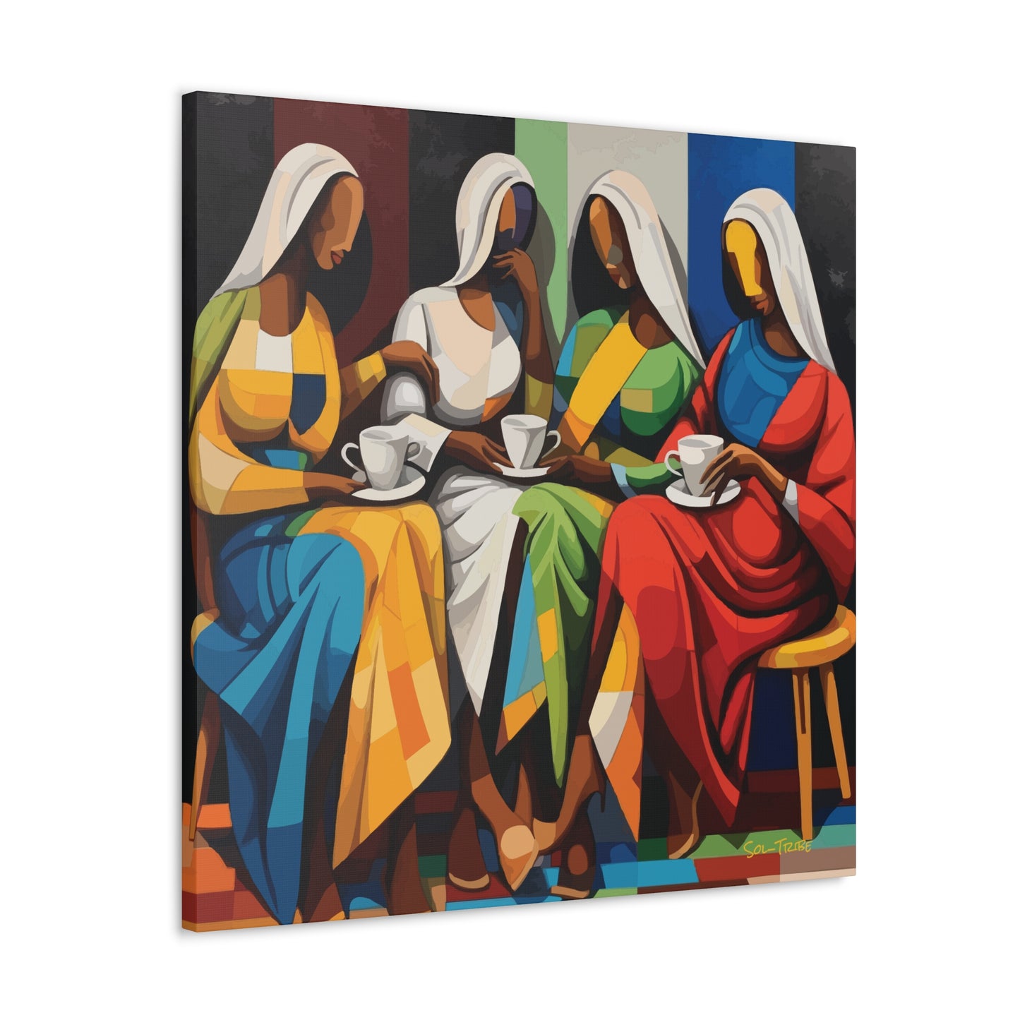 Abstract Tea Canvas Art