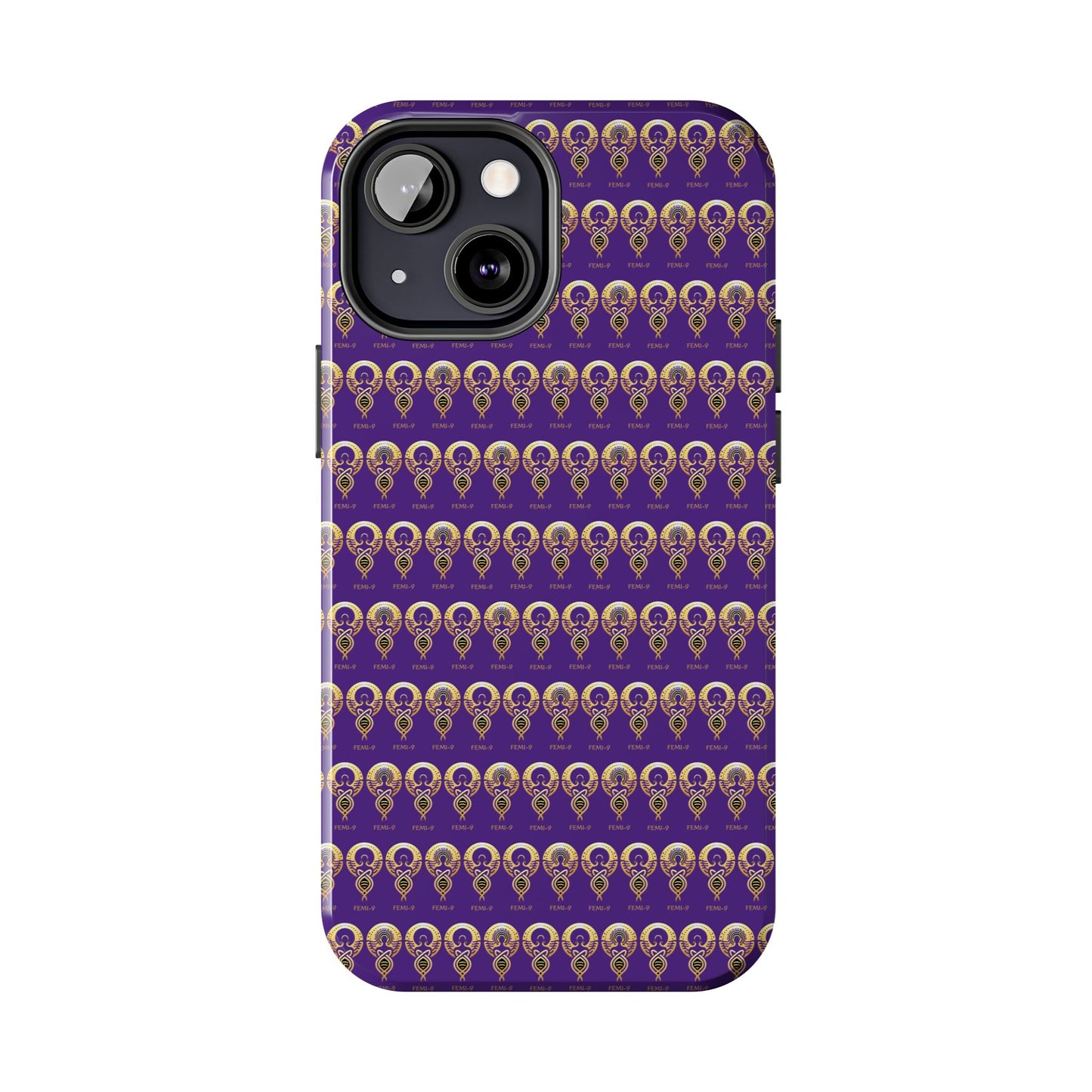 Phone Cases - Divine Femi-999 Design for a Touch of Class (PURPLE/GOLD)