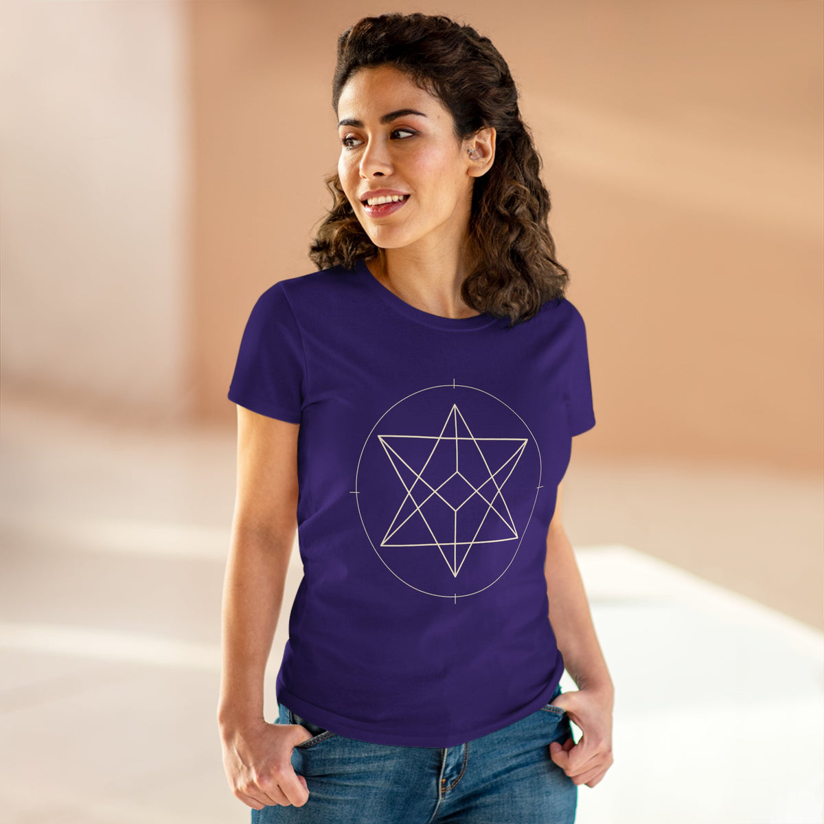 Women's Sacred Geometry Merkaba T-Shirt