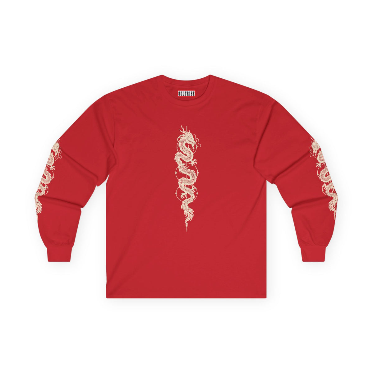 Unisex Dragon Skeleton Long Sleeve Tee