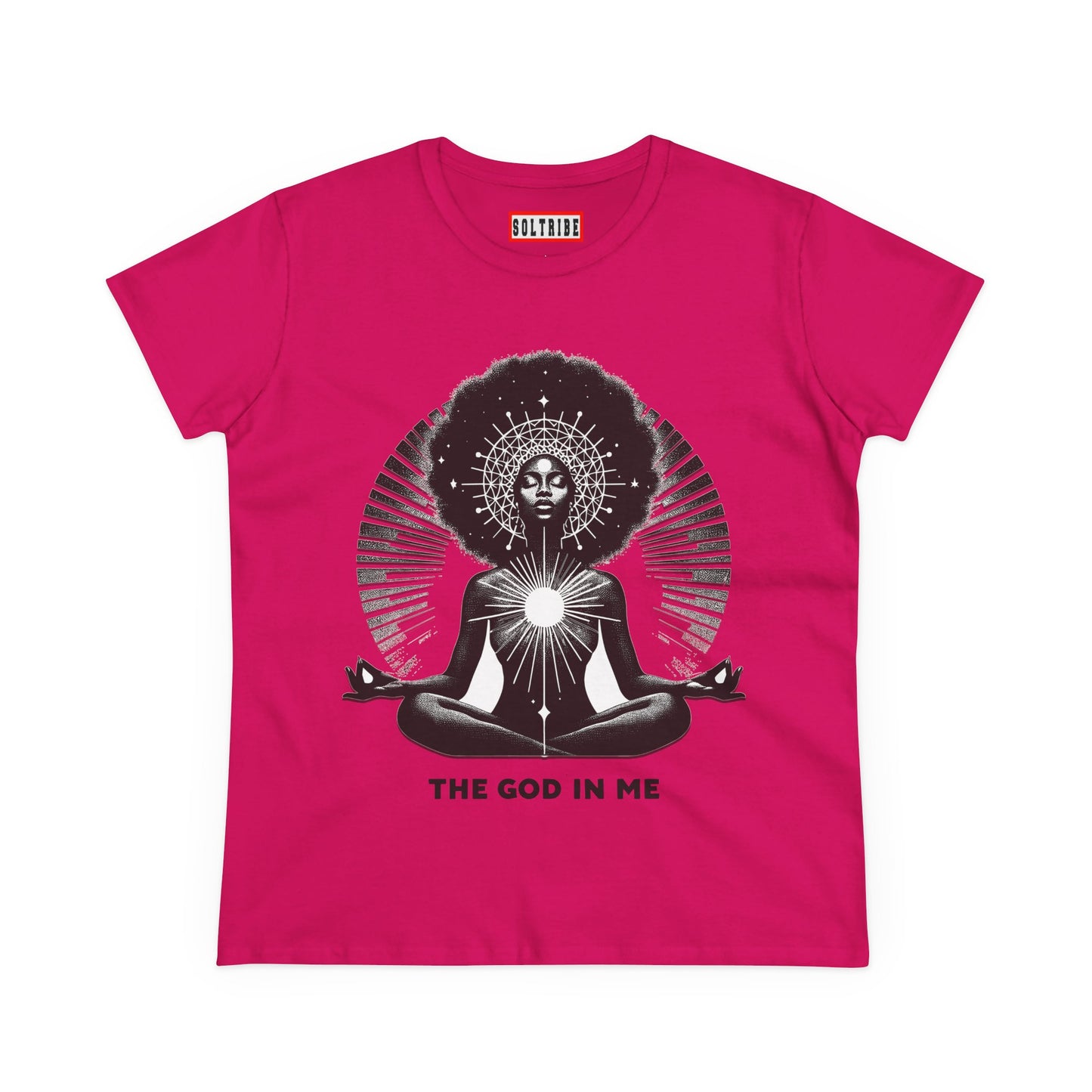 THE GOD IN ME Women's Midweight Cotton Tee