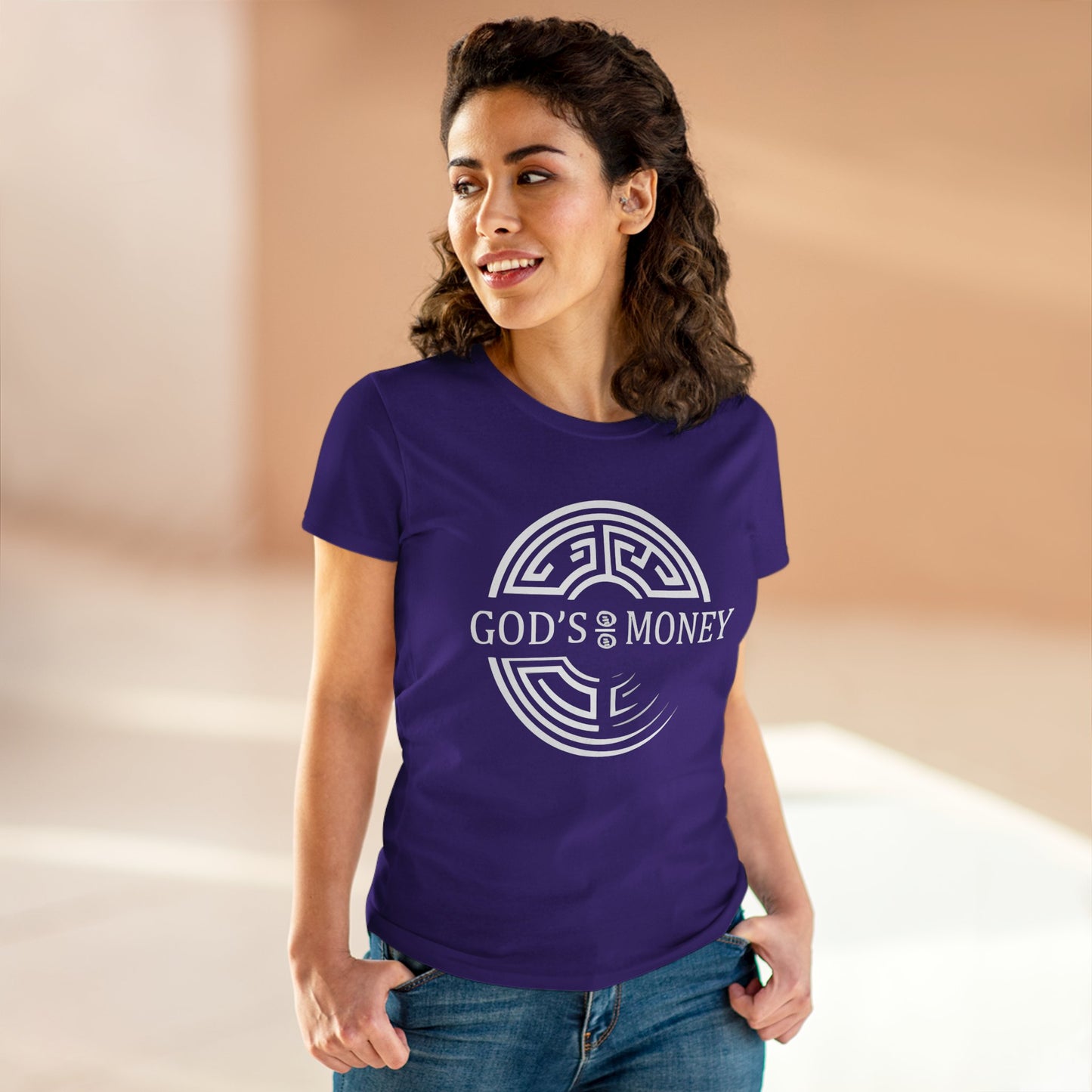 GODS MONEY SEAL Women's Midweight Cotton Tee
