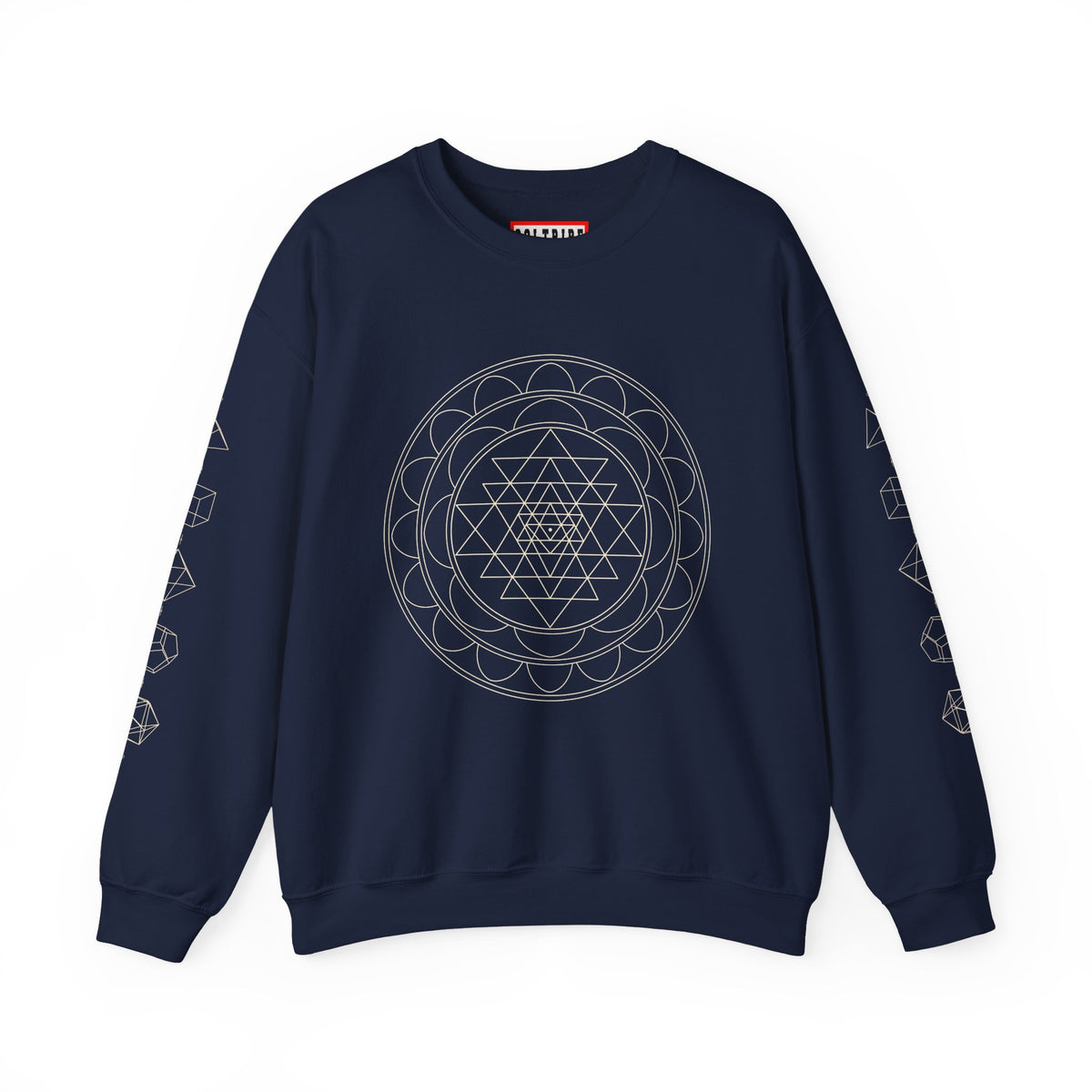 Sacred Geometry Sri Yantra Crewneck Sweatshirt