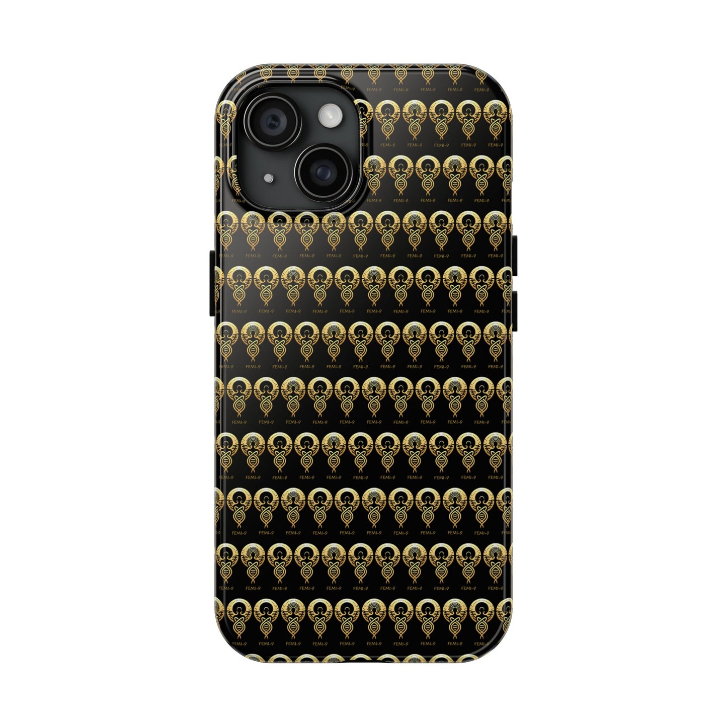 Phone Cases - Divine Femi-999 Design for a Touch of Class (black/gold)