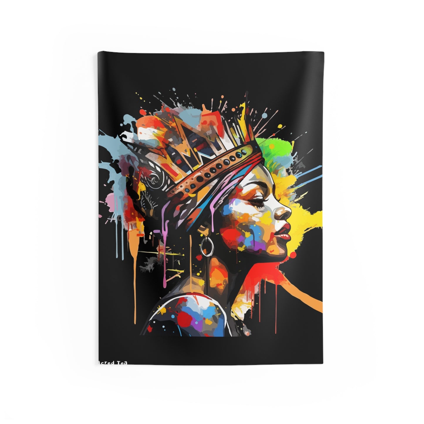 Crown Woman Indoor Wall Tapestries