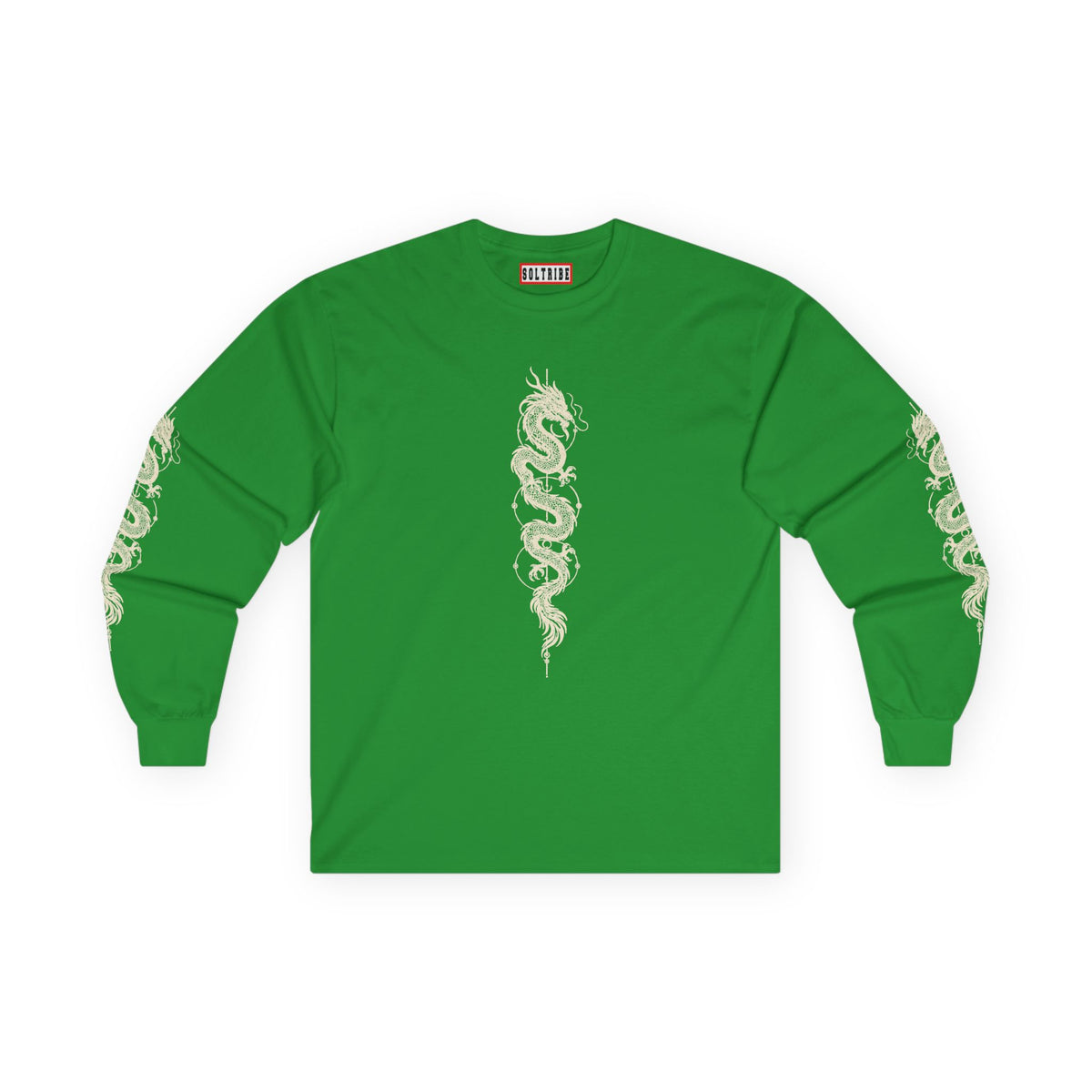 Unisex Dragon Skeleton Long Sleeve Tee