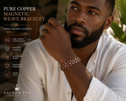 Unisex Pure Copper Magnetic Weave Bracelet