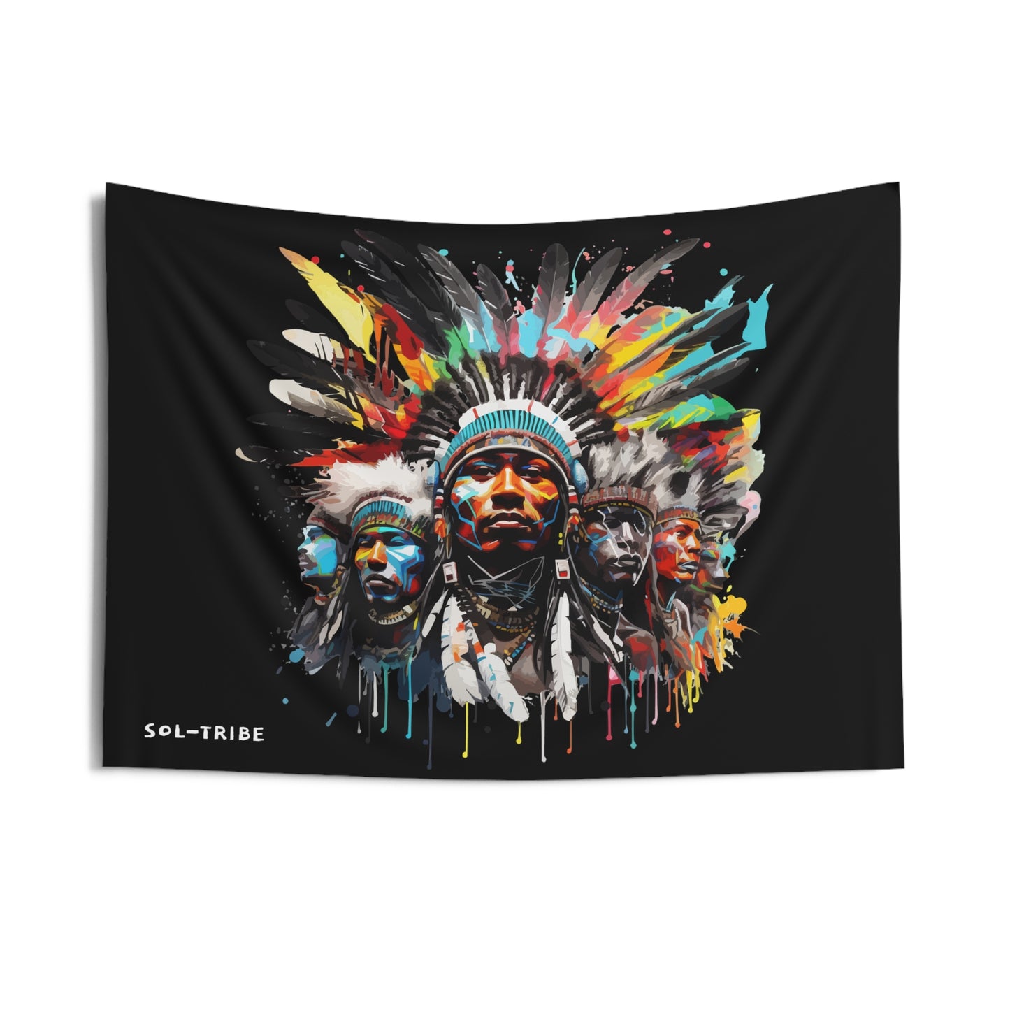 SOL-TRIBE CHEIF Wall Tapestries