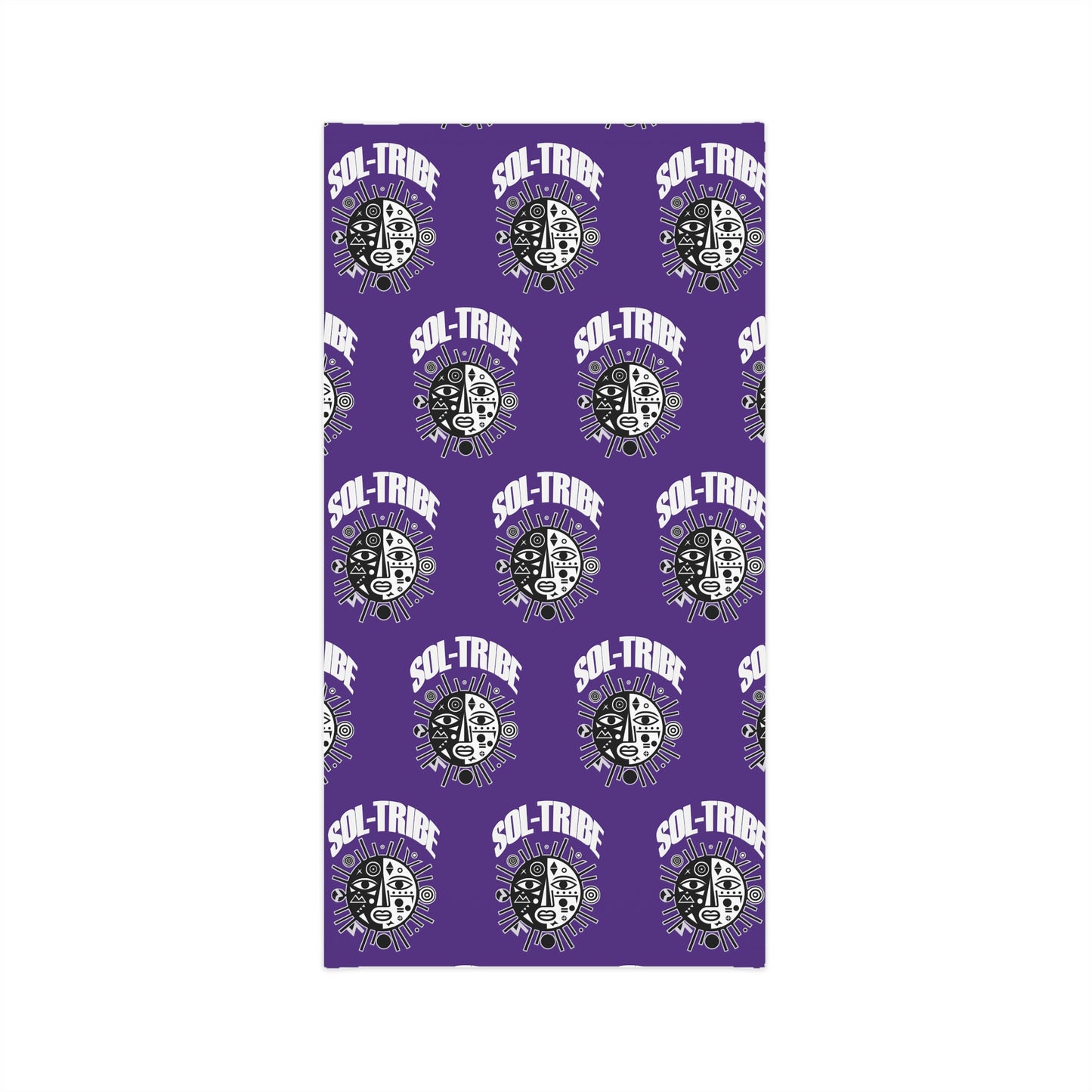 SOL-TRIBE Lightweight Neck Gaiter/ Head Band/ Wrap (purple/white)