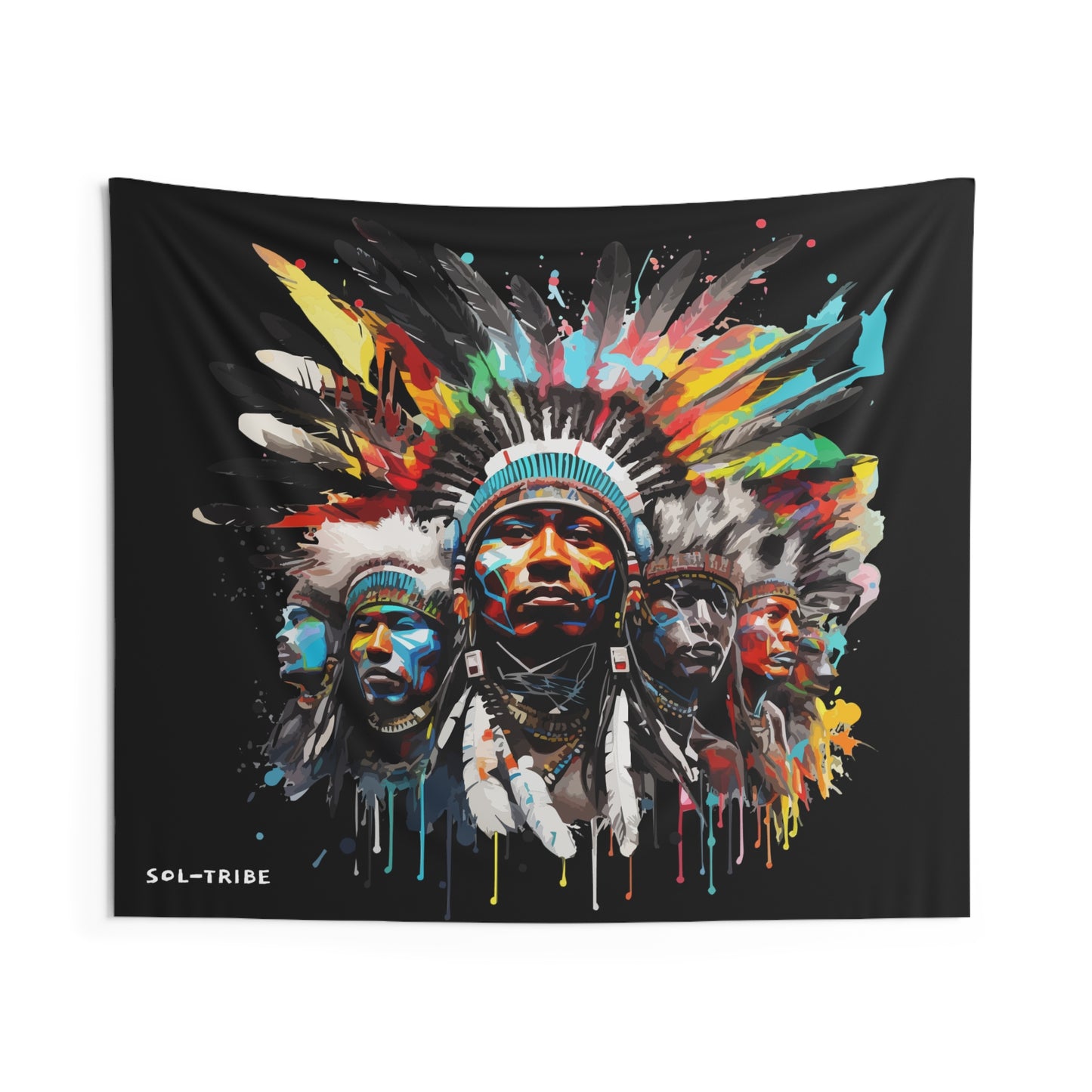 SOL-TRIBE CHEIF Wall Tapestries