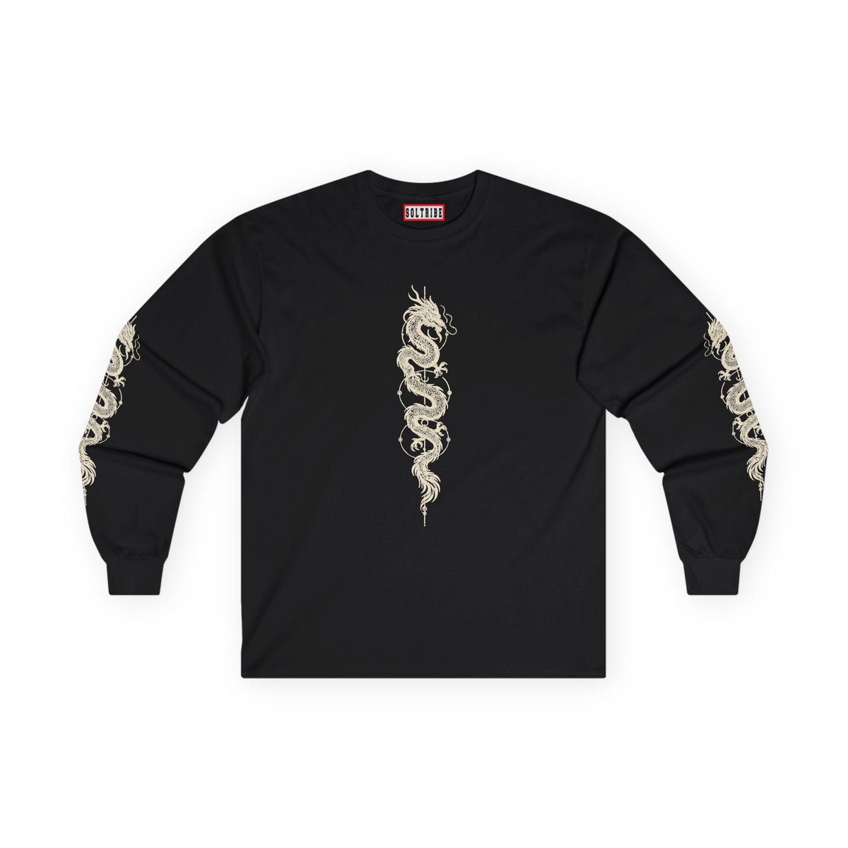 Unisex Dragon Skeleton Long Sleeve Tee