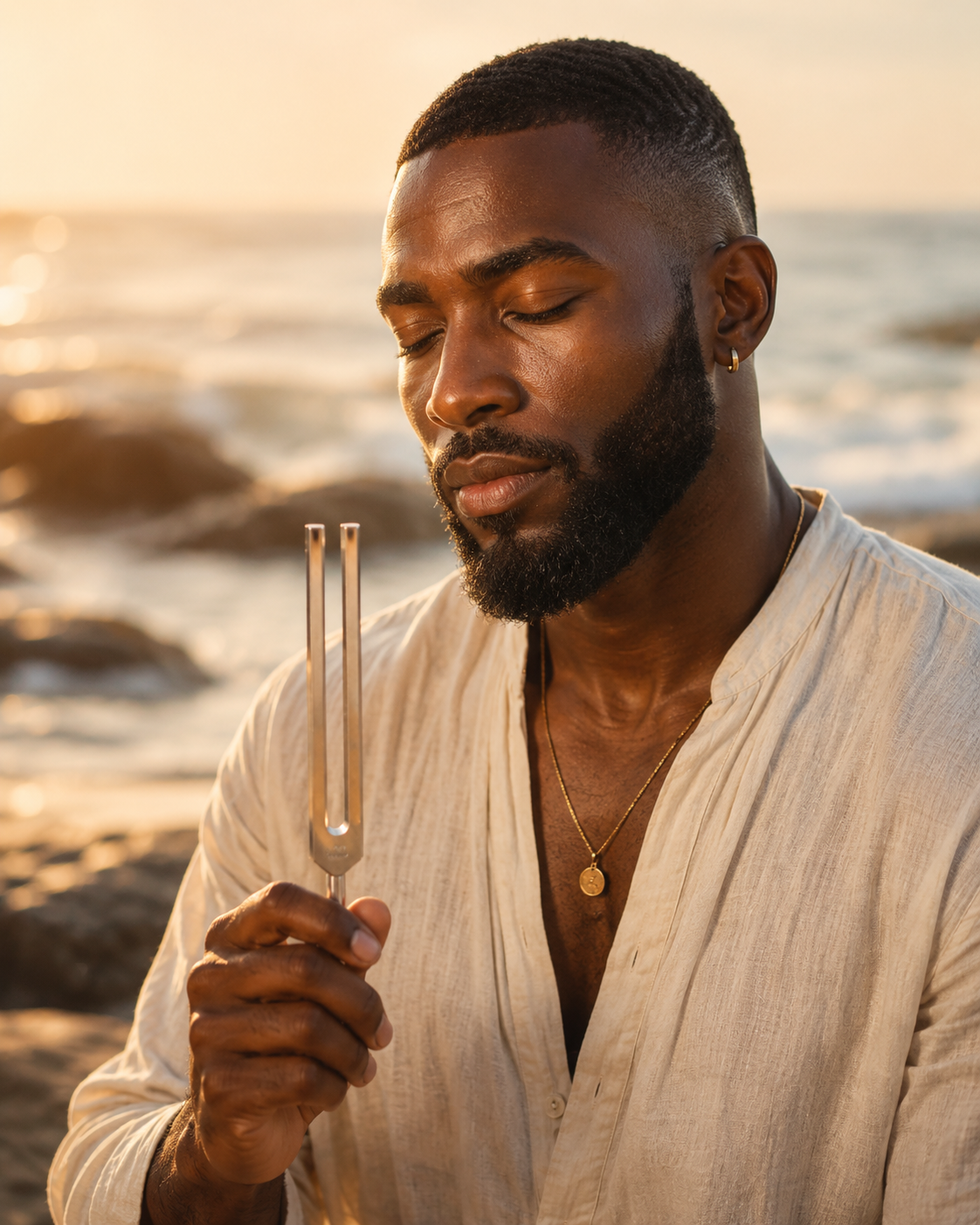 SACRED TONES™ Resonance Forks — 12-Piece Stainless Steel Planetary Set (Unweighted)
