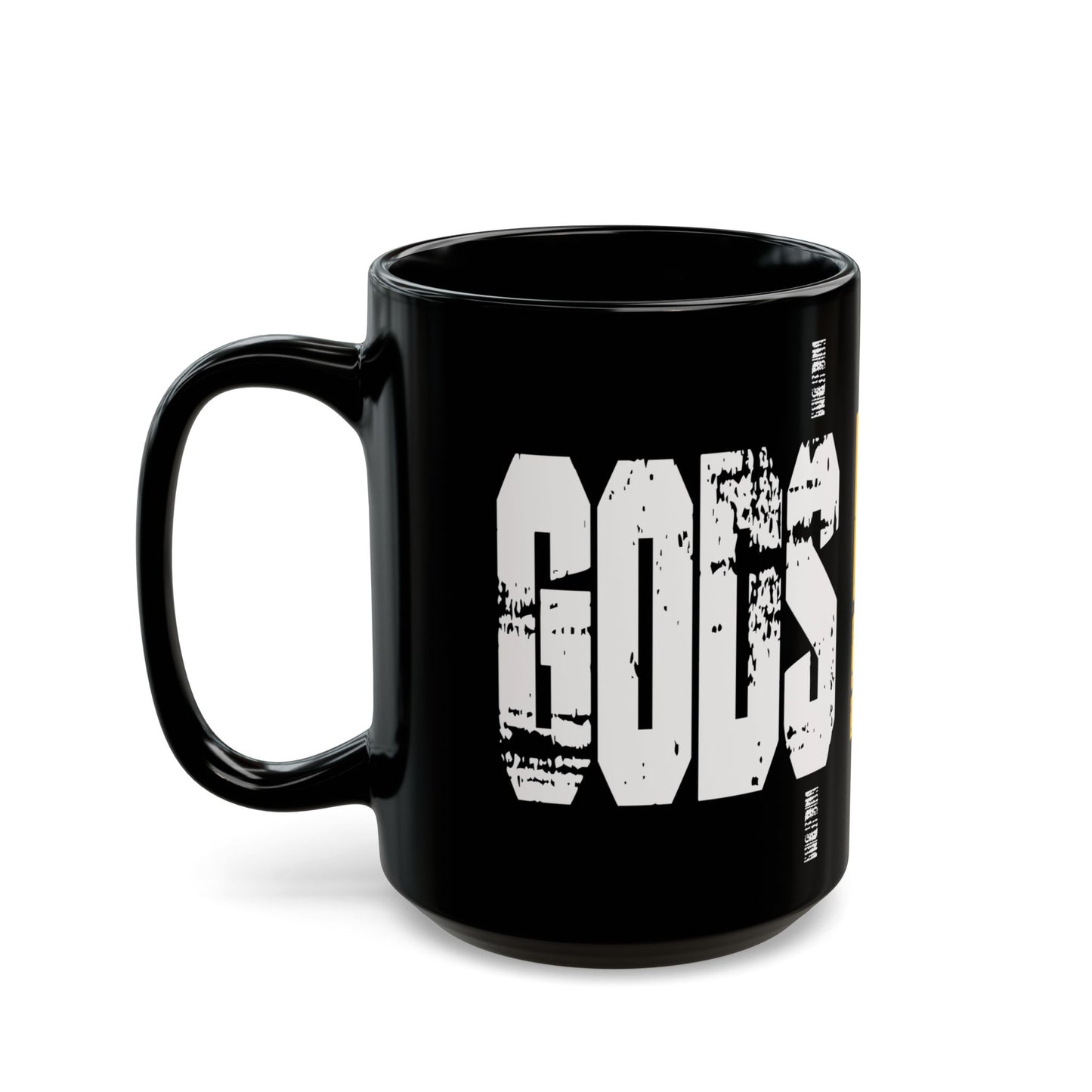 GODS MONEY Black Mug (15oz)
