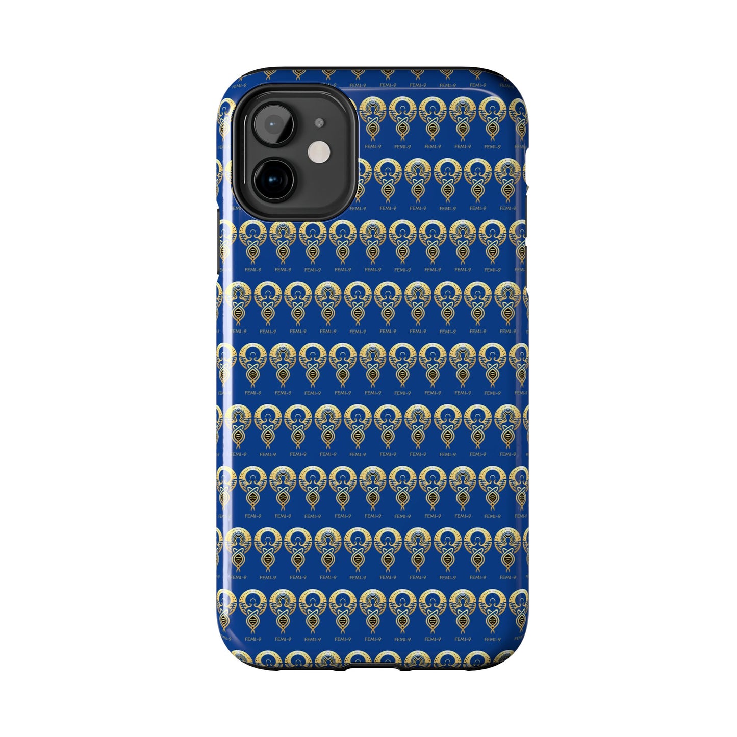 Phone Cases - Divine Femi-999 Design for a Touch of Class (blue/gold)