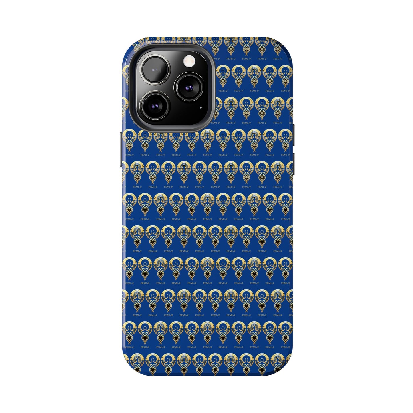 Phone Cases - Divine Femi-999 Design for a Touch of Class (blue/gold)