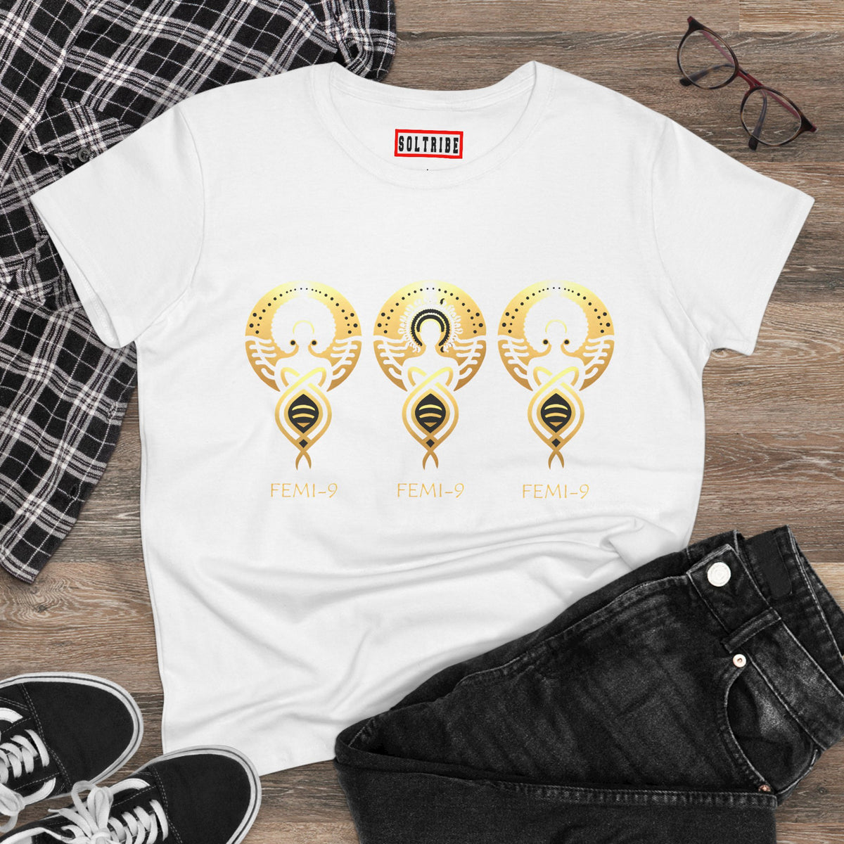 FEMI-Tripple 9 Women's Midweight Cotton Tee