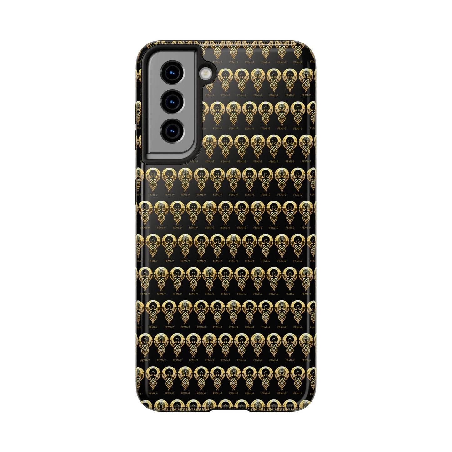 Phone Cases - Divine Femi-999 Design for a Touch of Class (black/gold)