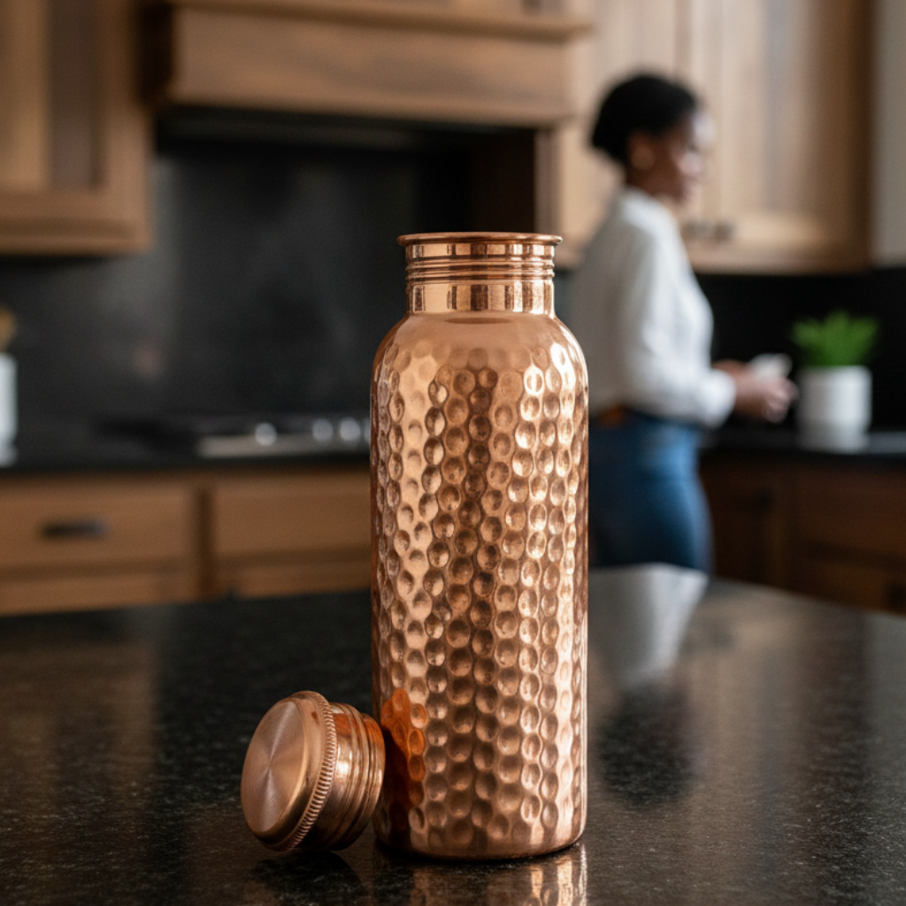 Sacred Tea Copper Water Vessel (34oz)