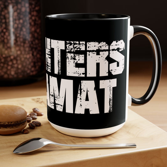 TIAMAT Two-Tone Coffee Mugs, 15oz